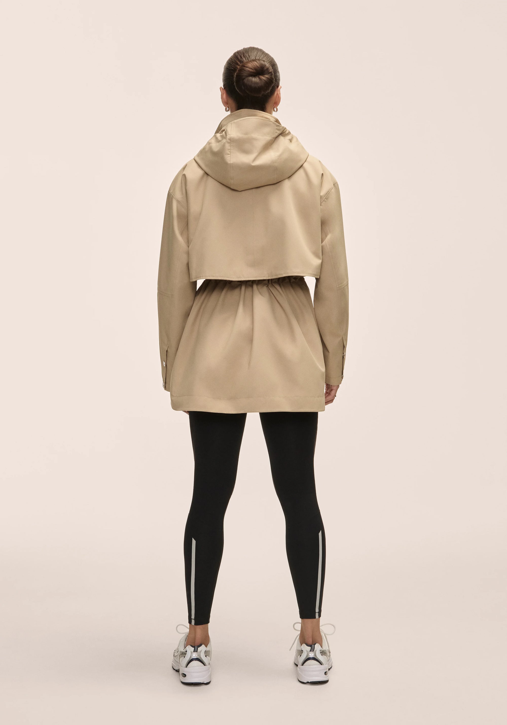 Scandi Trench Rain Coat - Sand Beige