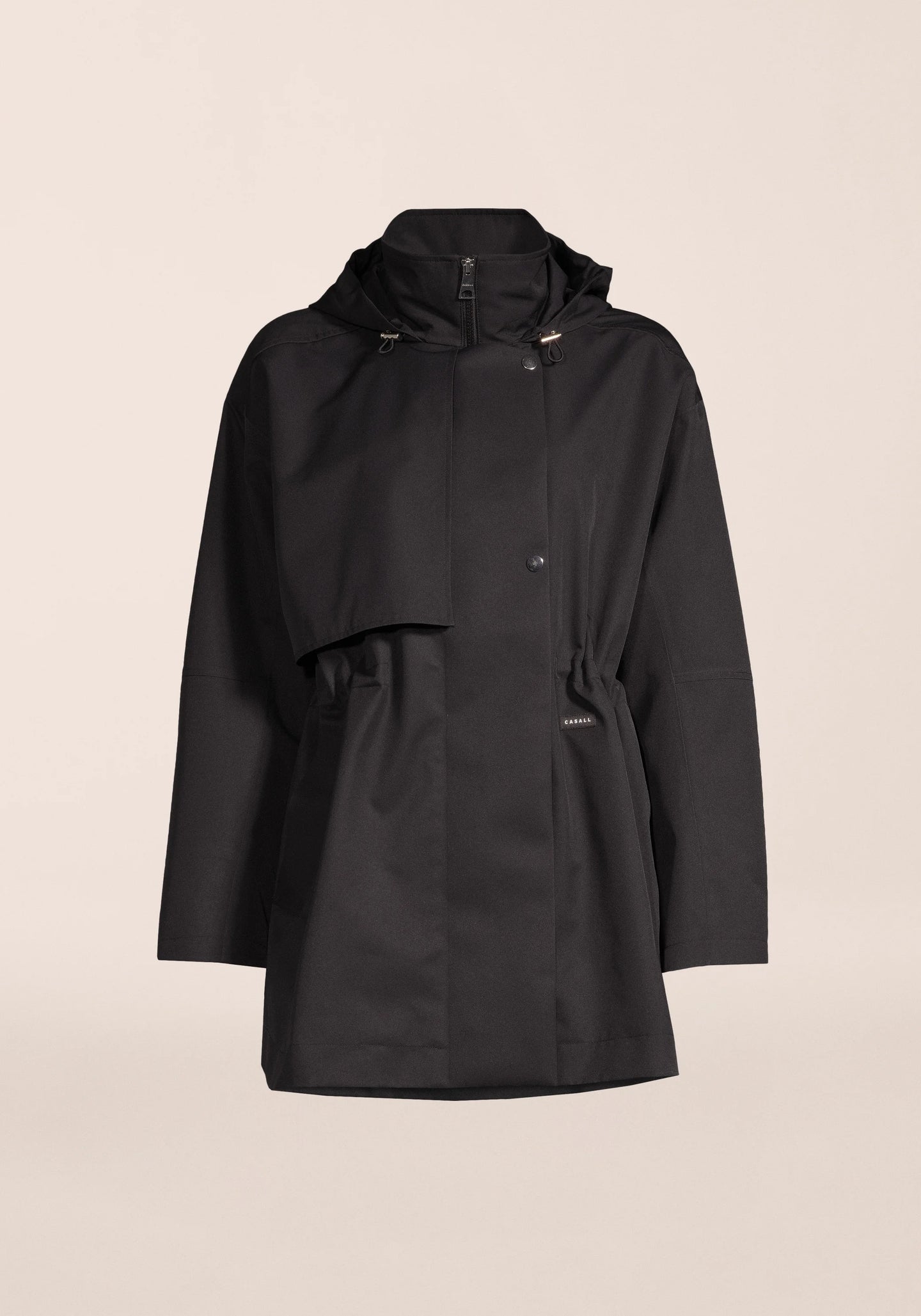 Scandi Trench Rain Coat - Black