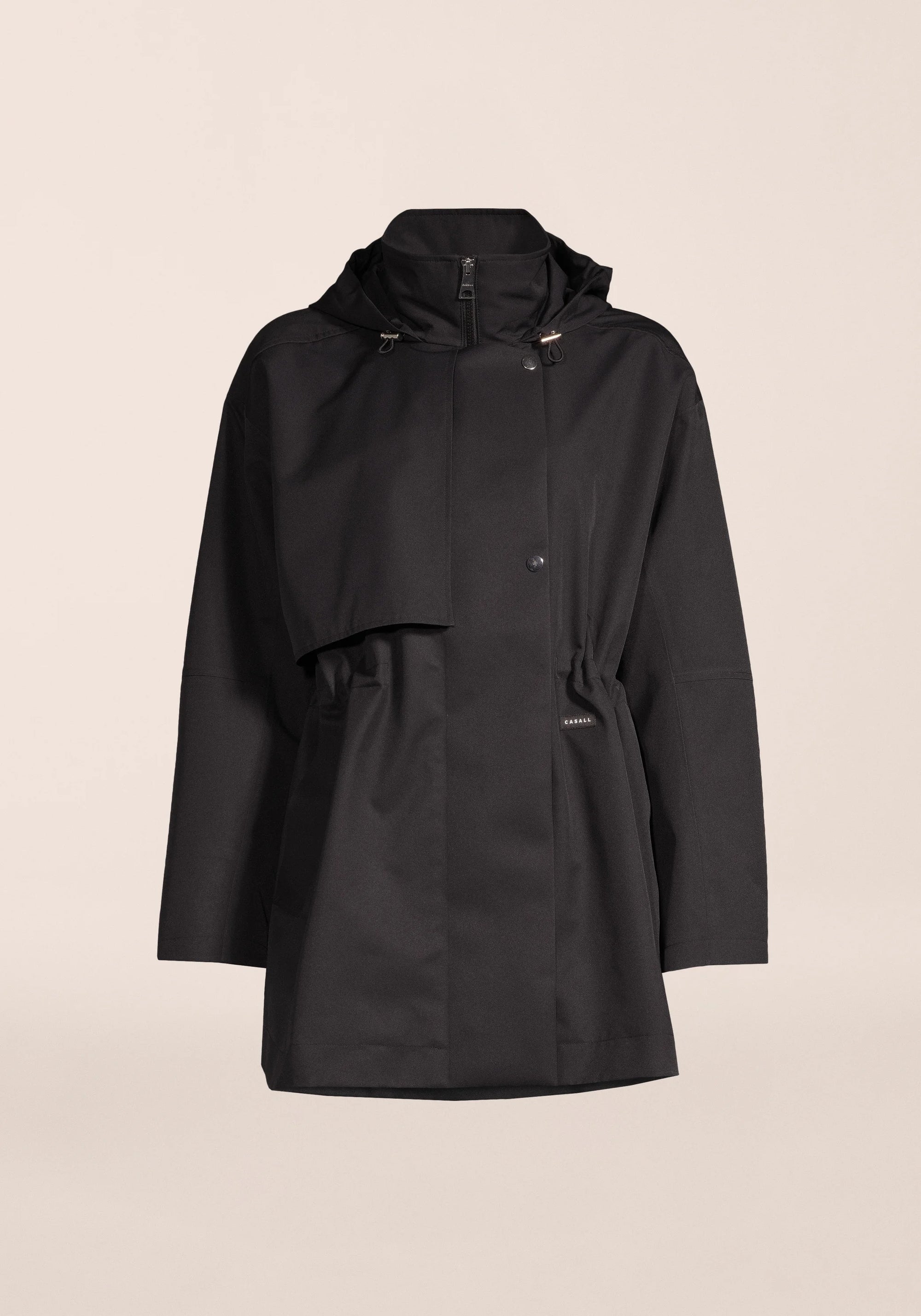 Scandi Trench Rain Coat - Black