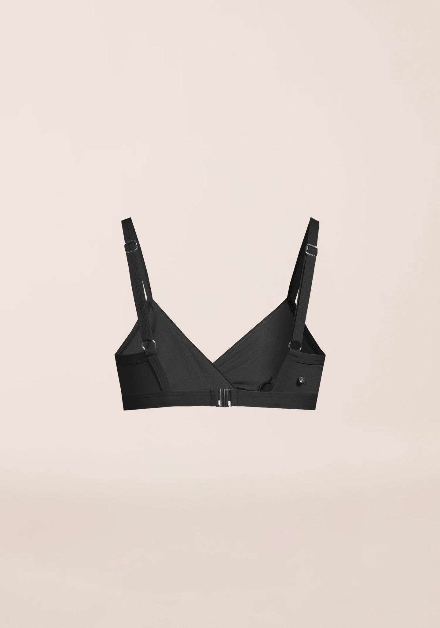 Overlap Bikini Top - Black