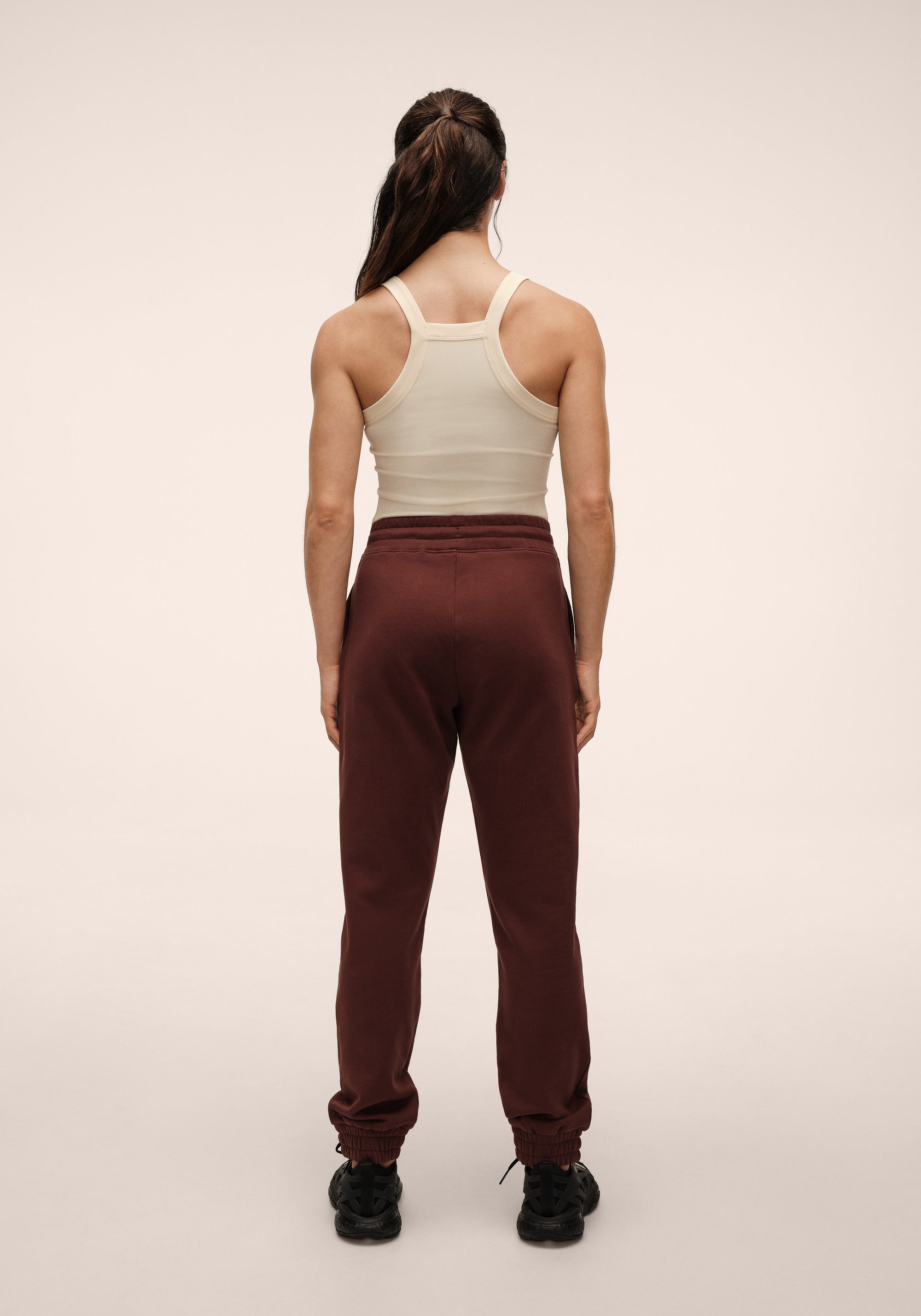 Terry Relaxed Jogger - Dark Brown