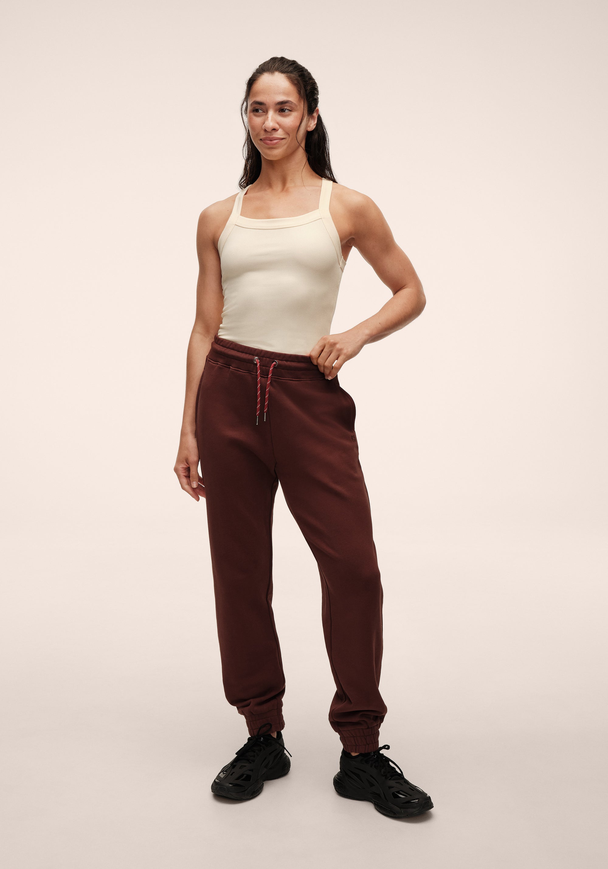 Terry Relaxed Jogger - Dark Brown