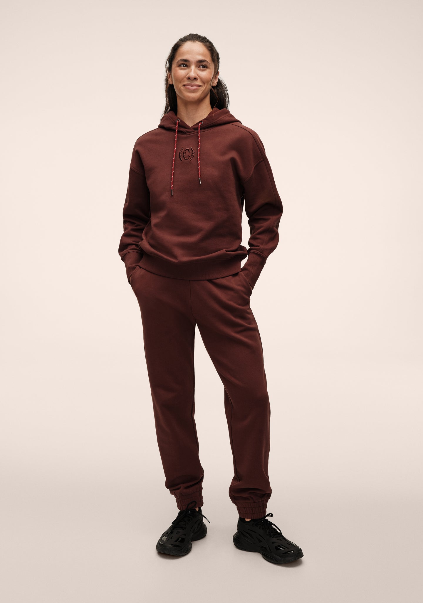 Terry Relaxed Jogger - Dark Brown
