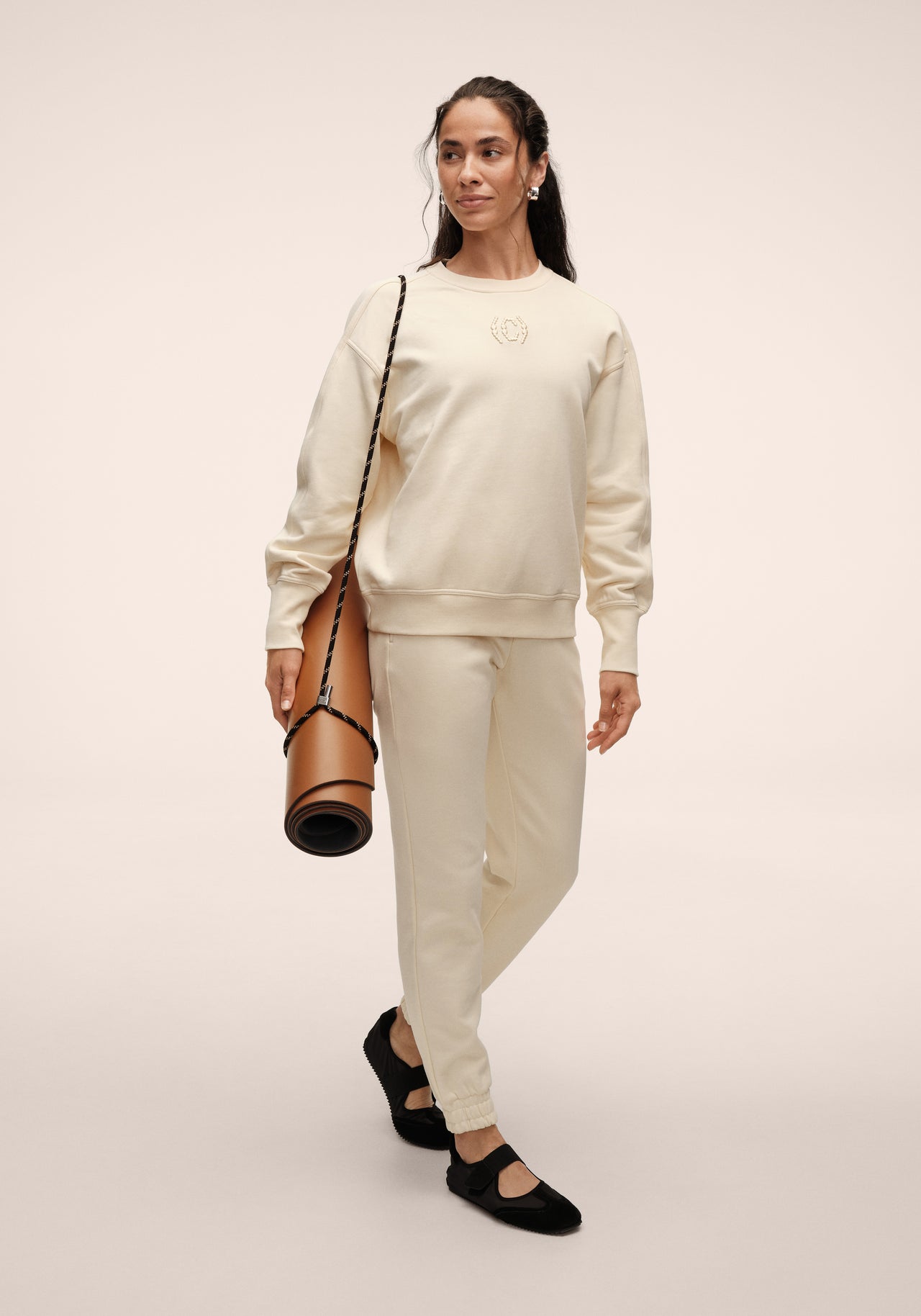 Terry Relaxed Jogger - Cream