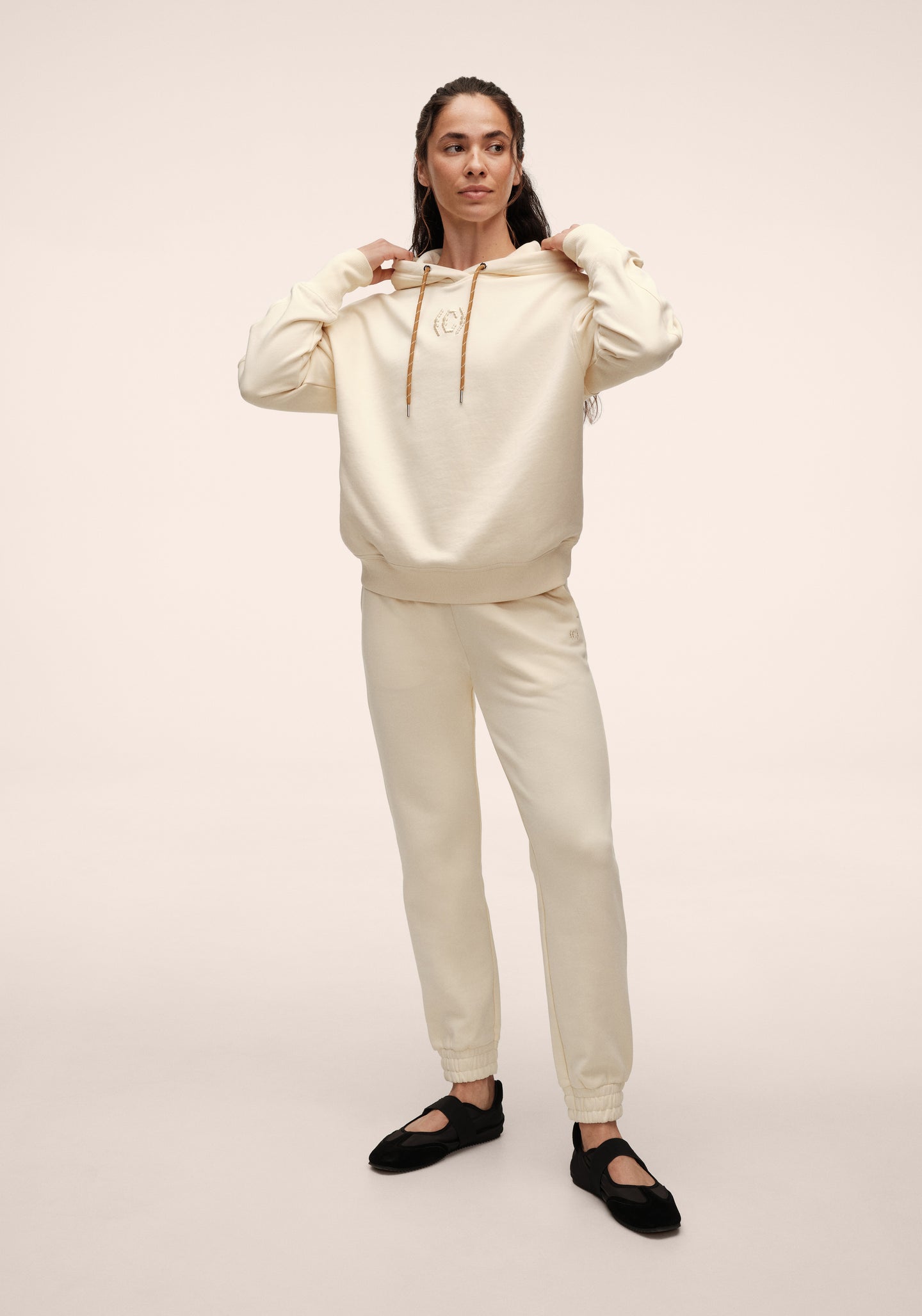 Terry Relaxed Jogger - Cream