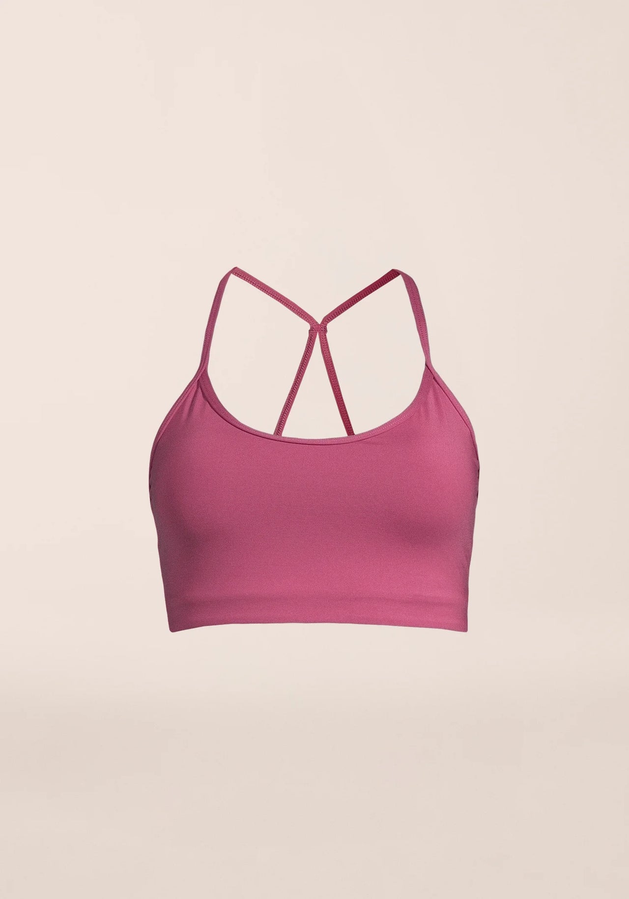 Sleek Strappy Sports Bra - French Rose