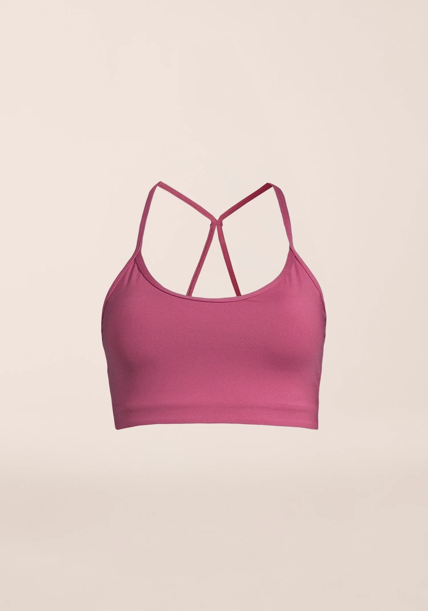 Sleek Strappy Sports Bra - French Rose