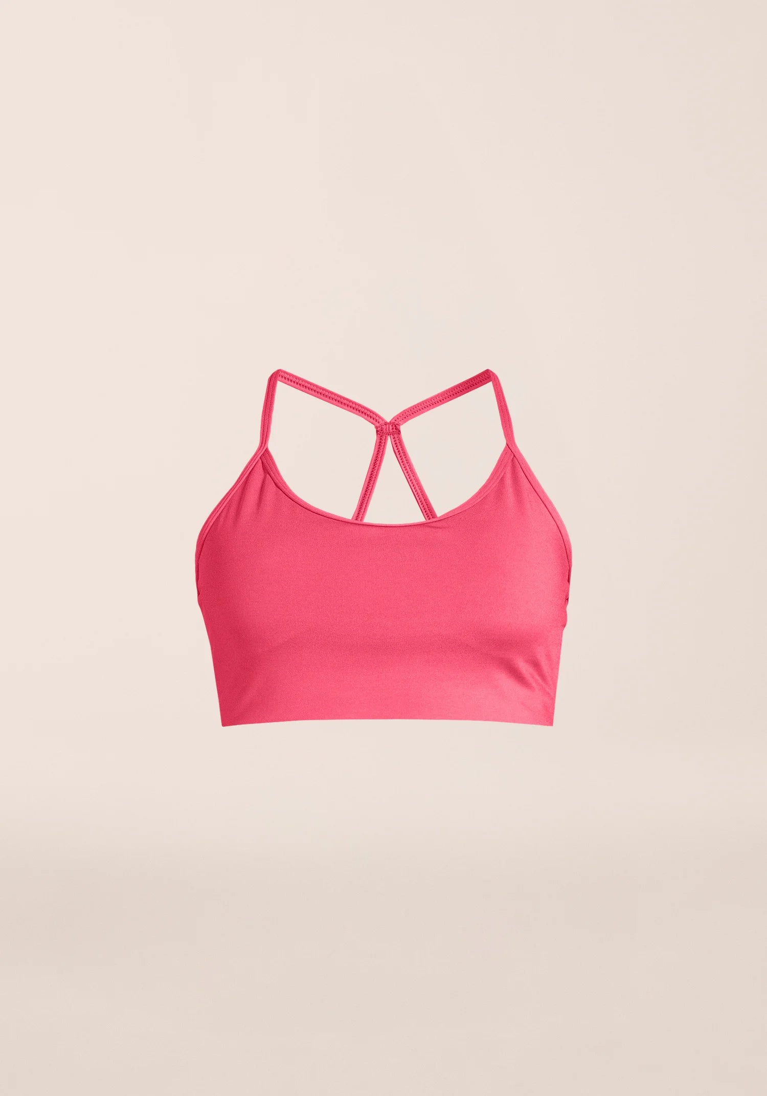 Sleek Strappy Sports Bra - Ruby Blush