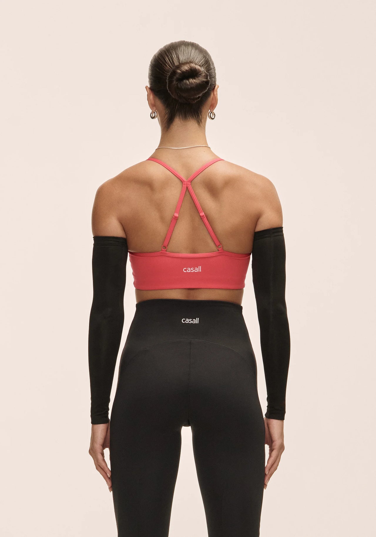 Sleek Strappy Sports Bra - Ruby Blush