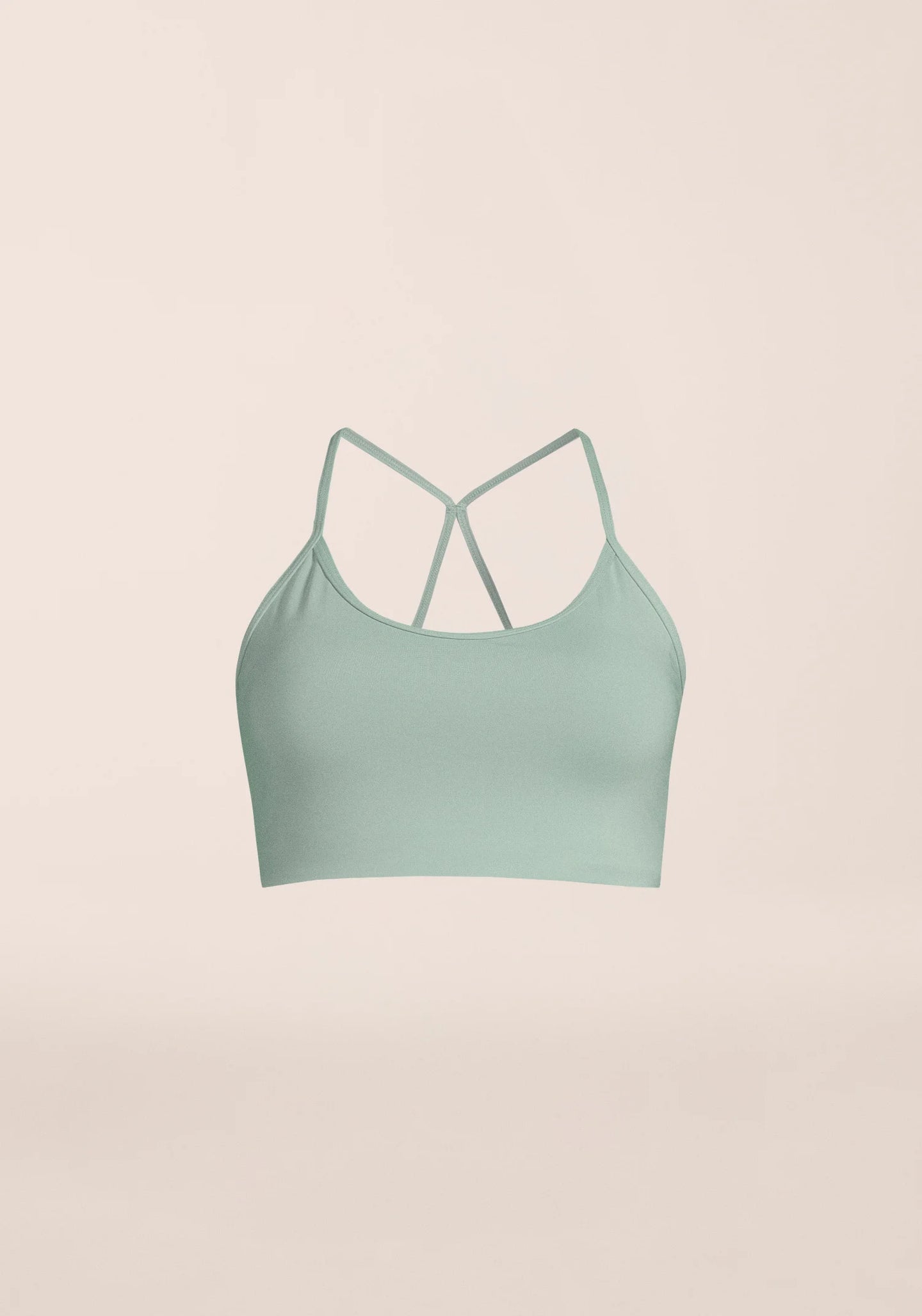 Sleek Strappy Sports Bra - Statue Green