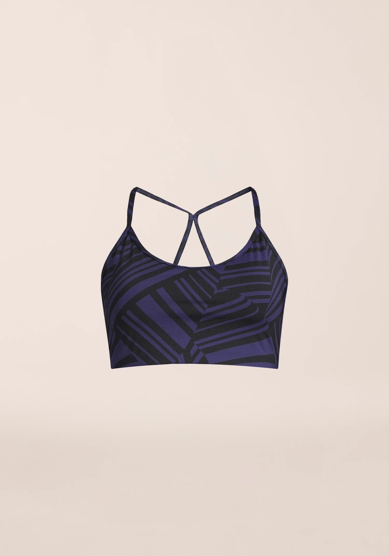 Sleek Strappy Sports Bra - Vivid Purple
