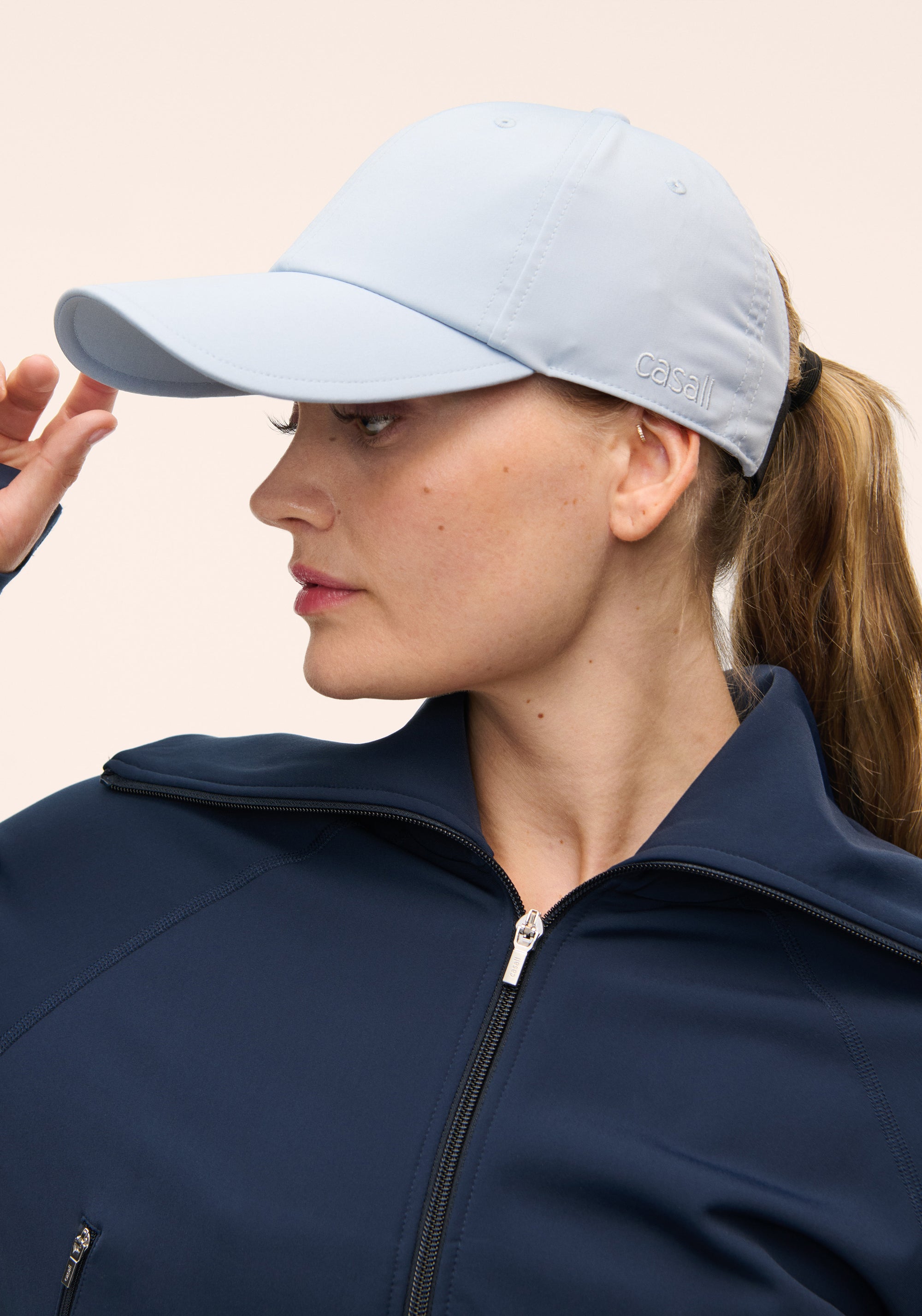 Performance High Ponytail Cap - Aqua Glow