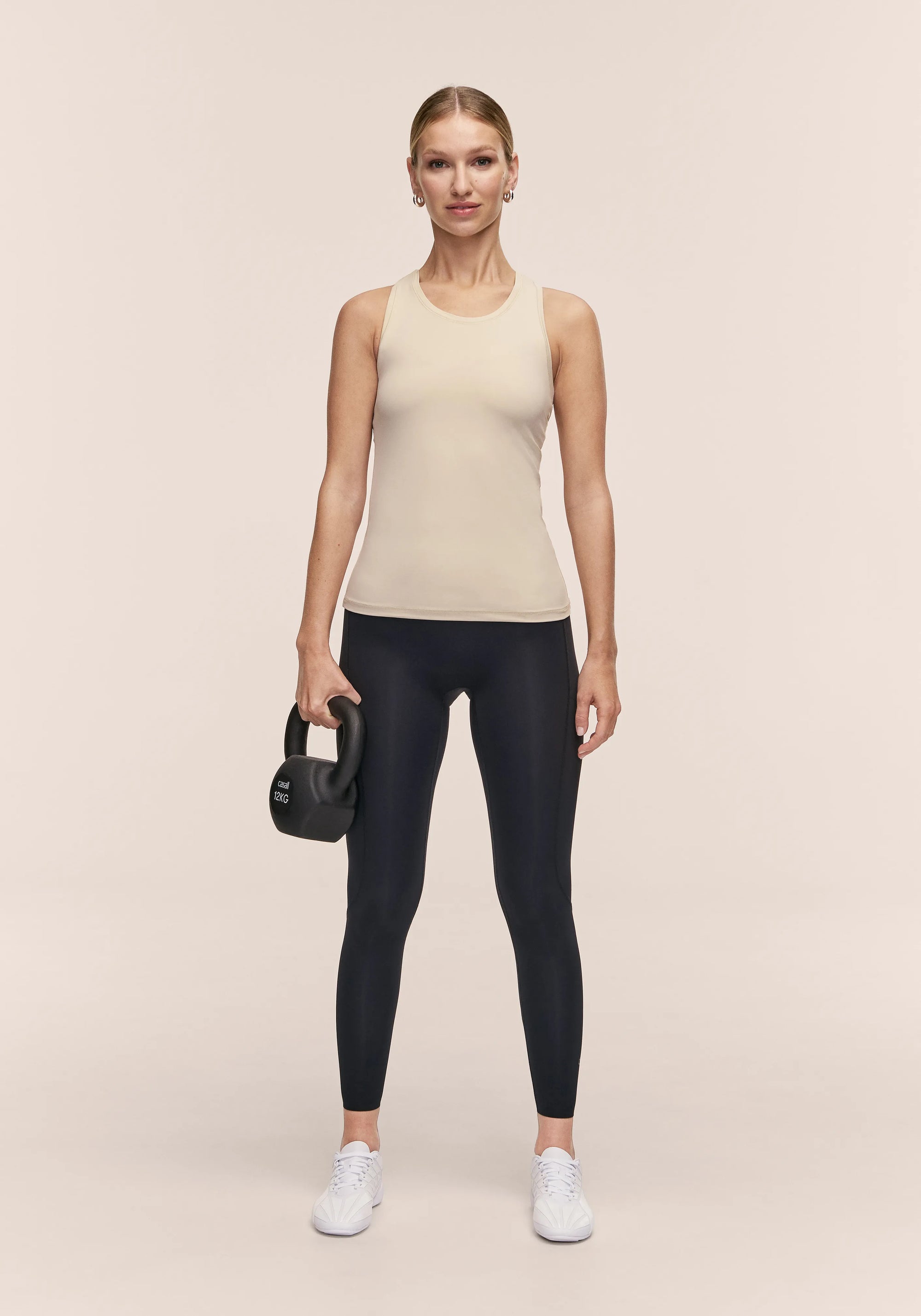 Essential Racerback Tank - Ecru