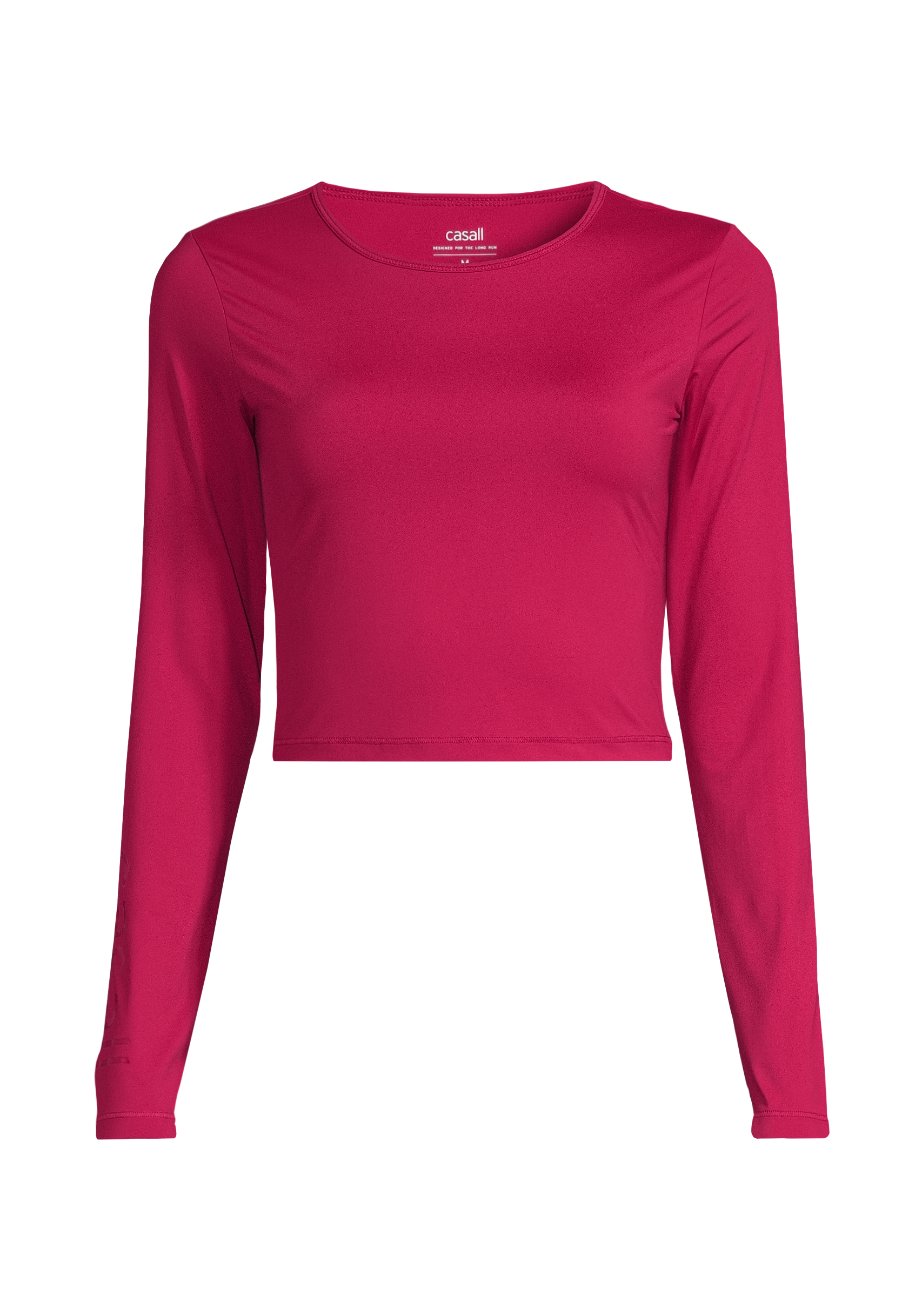 Graphic Crop Long Sleeve - Punch Pink