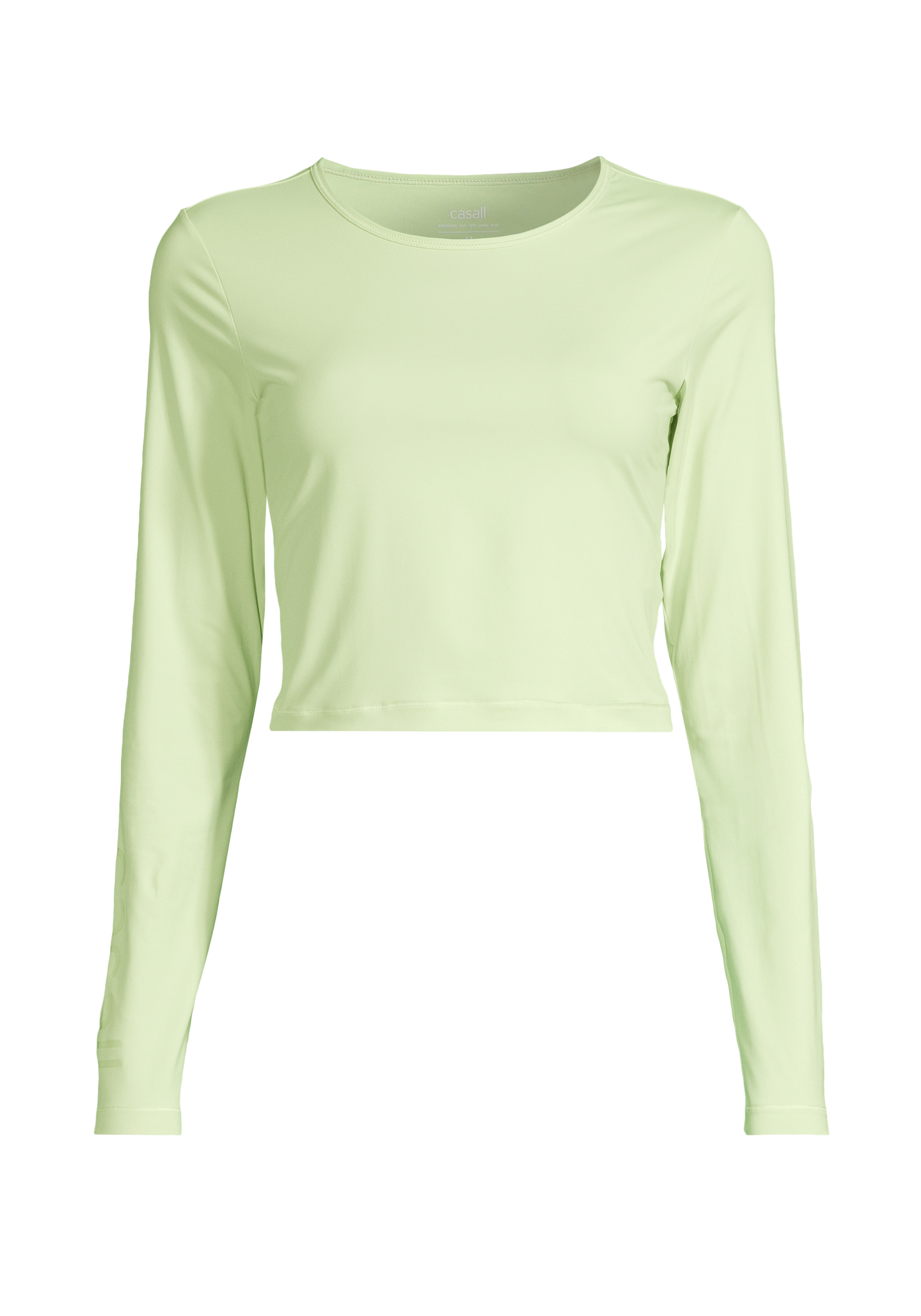 Graphic Crop Long Sleeve - Cool Matcha