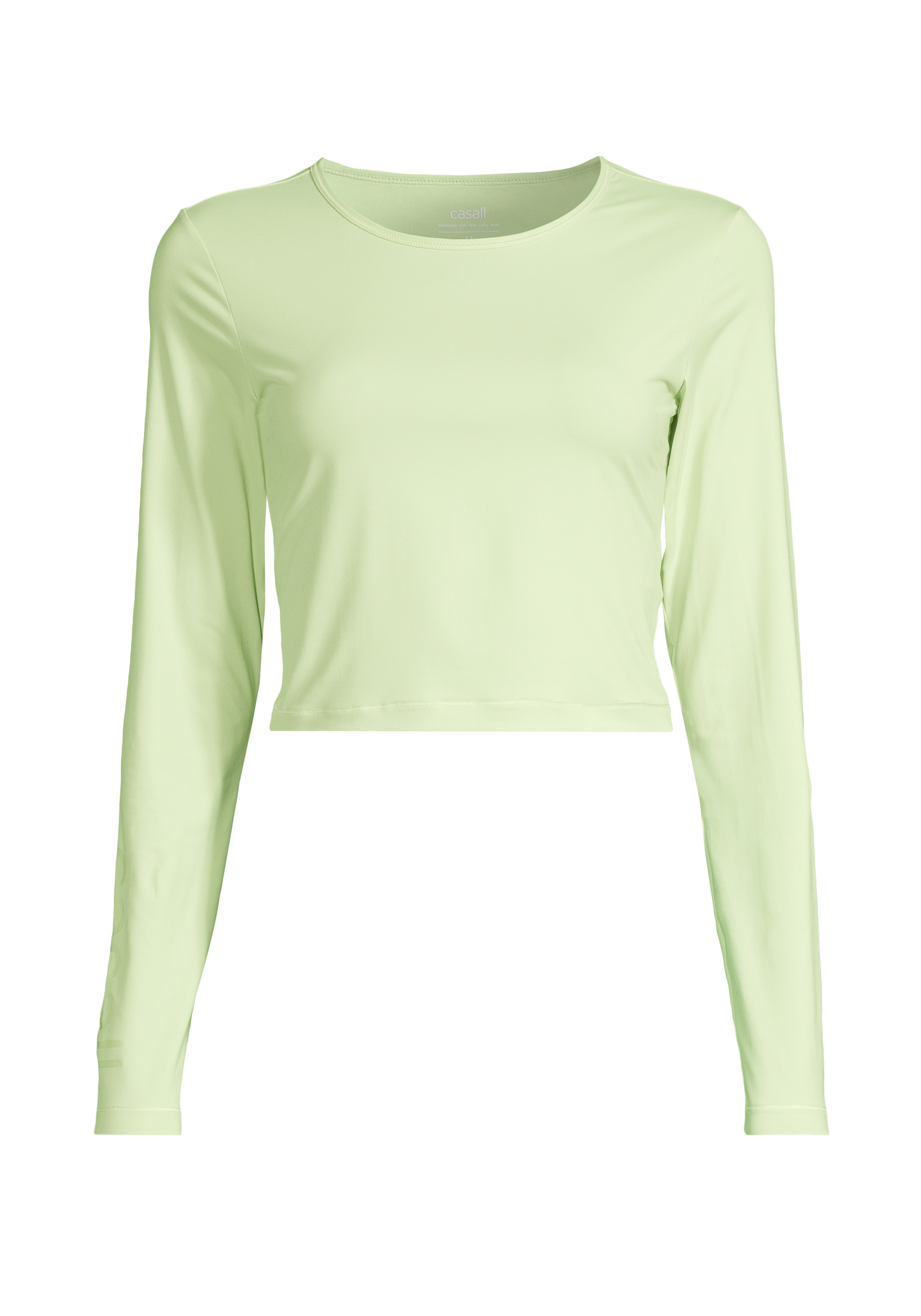 Graphic Crop Long Sleeve - Cool Matcha
