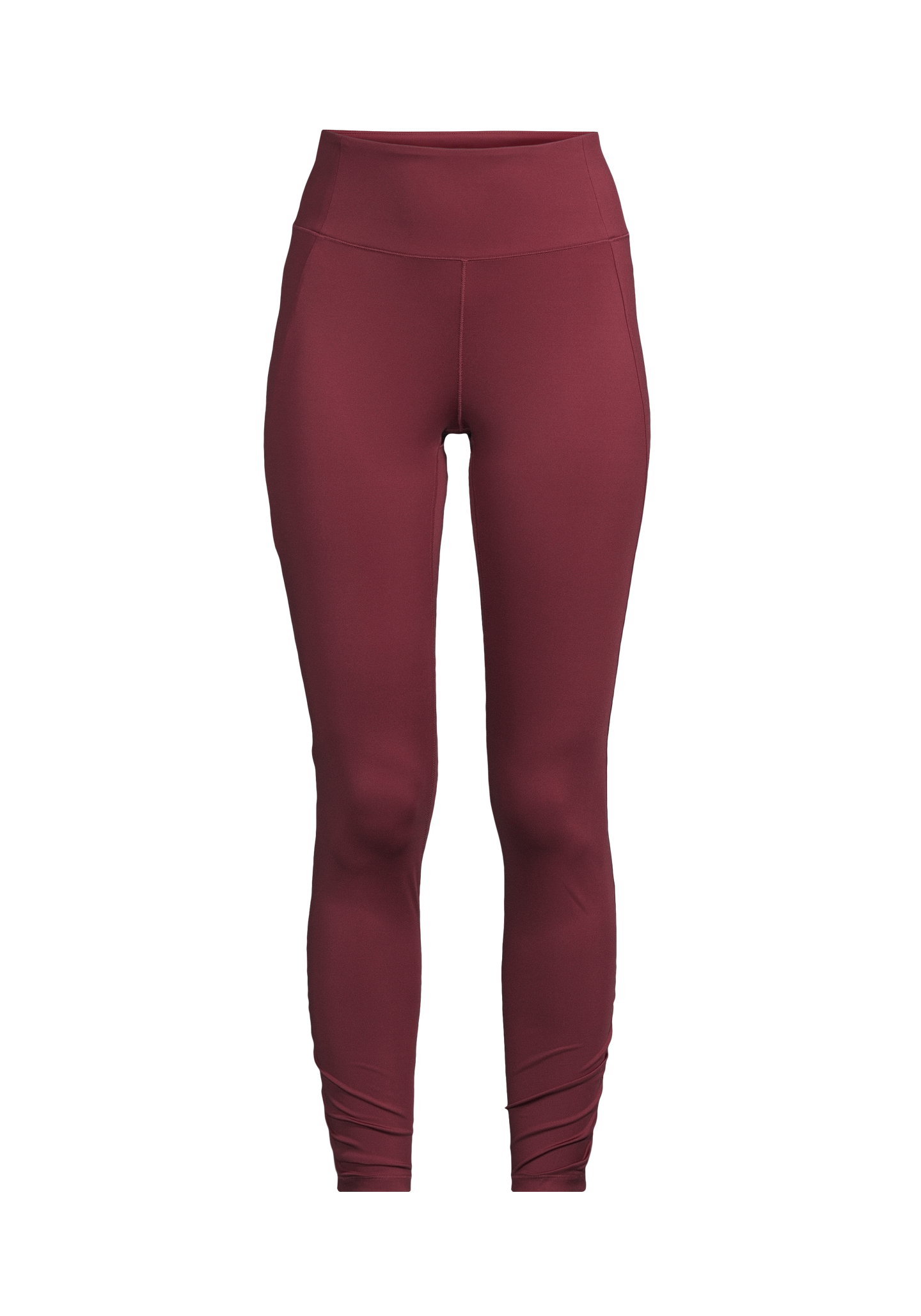 Crease High Waist Tights - Evening Red