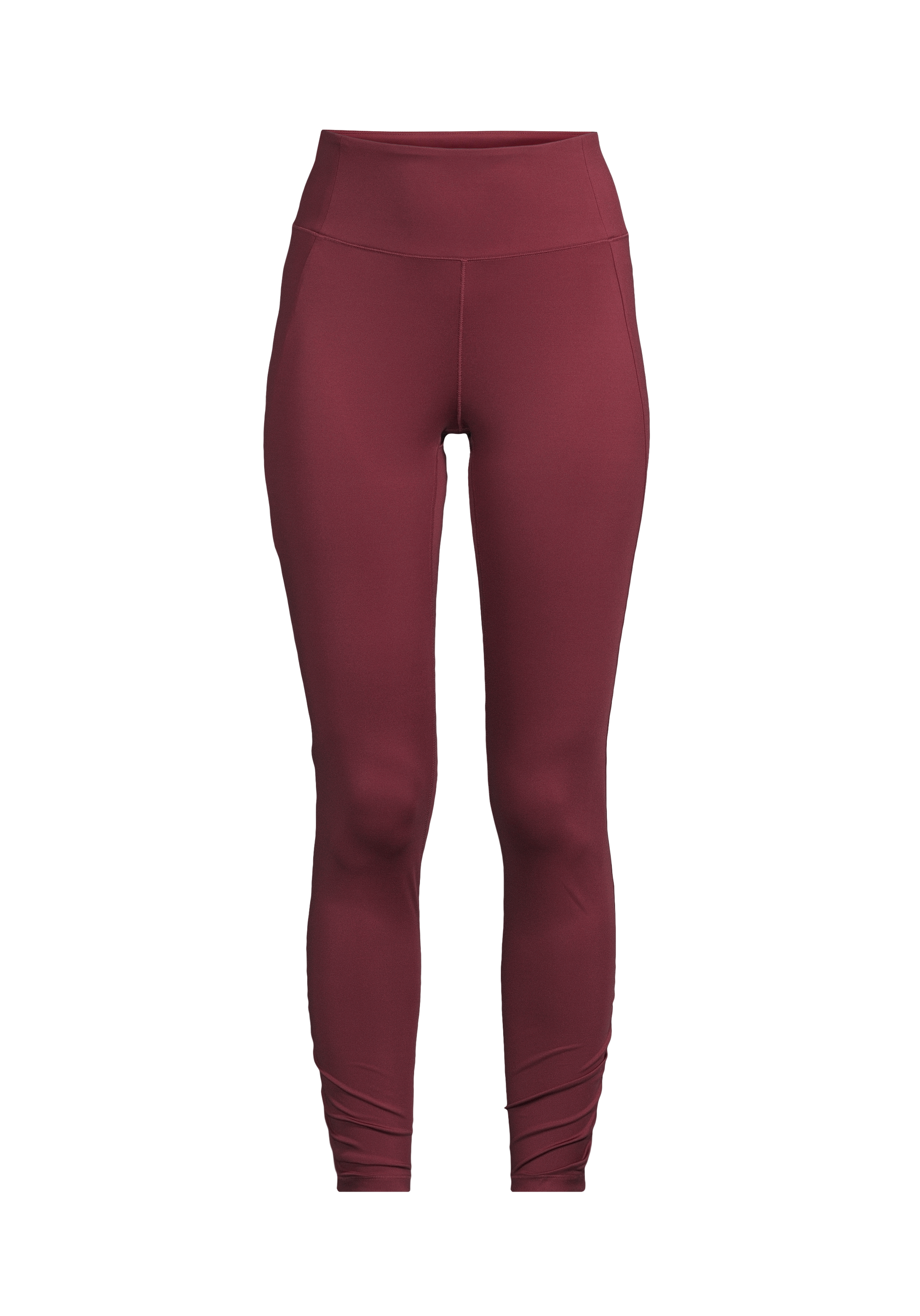 Crease High Waist Tights - Evening Red