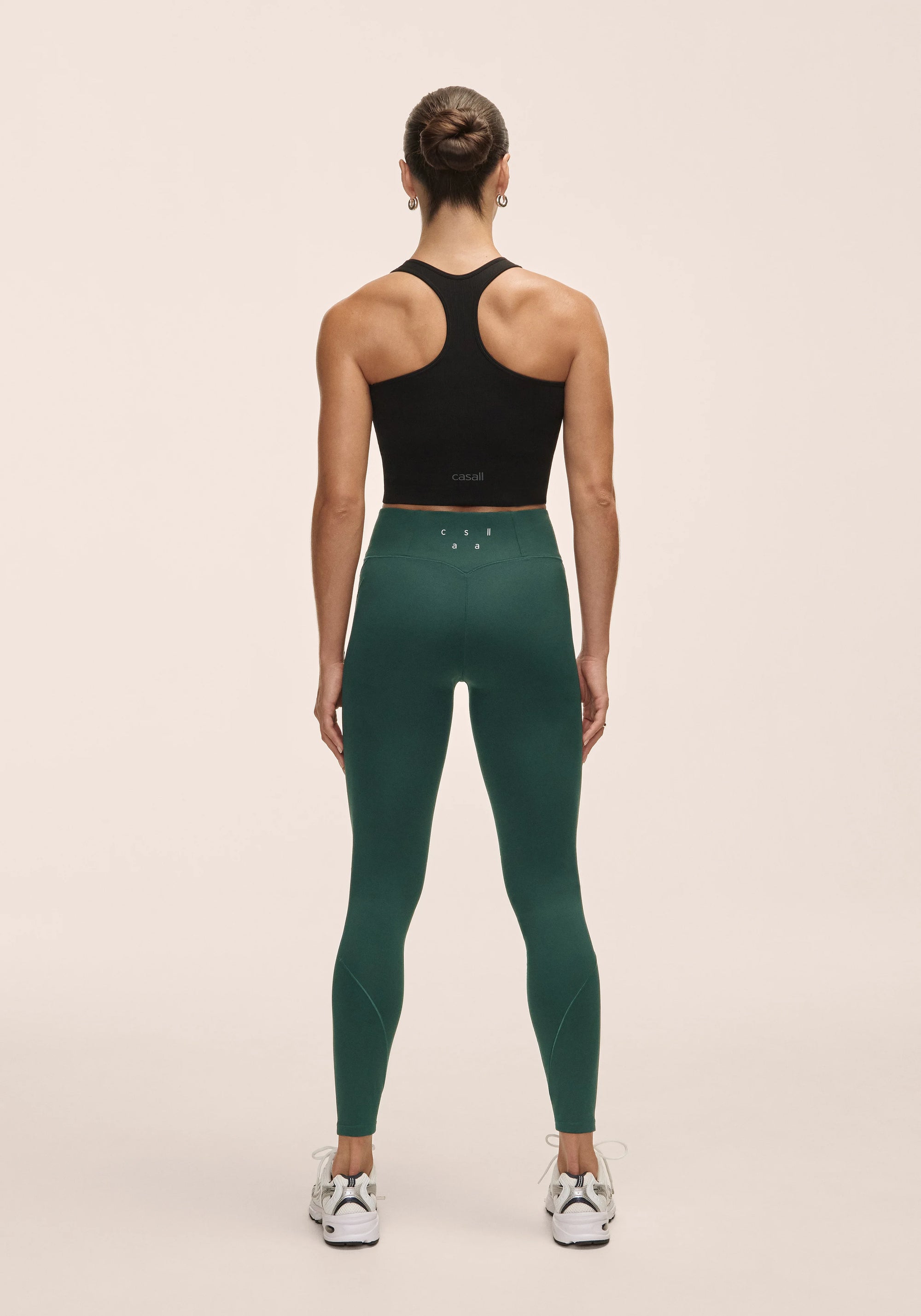 Dynamic High Waist Tights - Dark Pine