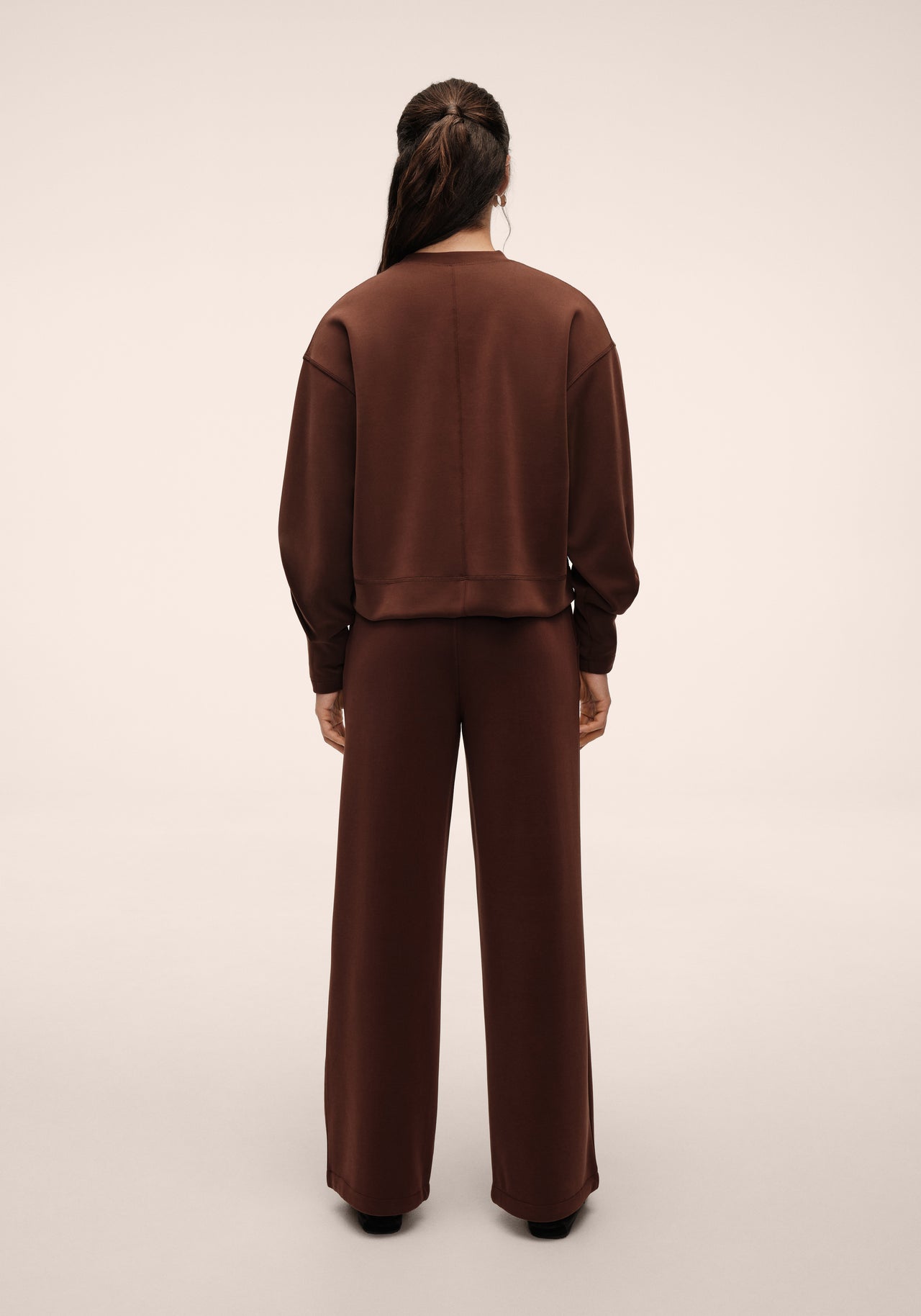Peachy Straight Leg Jogger - Dark Brown