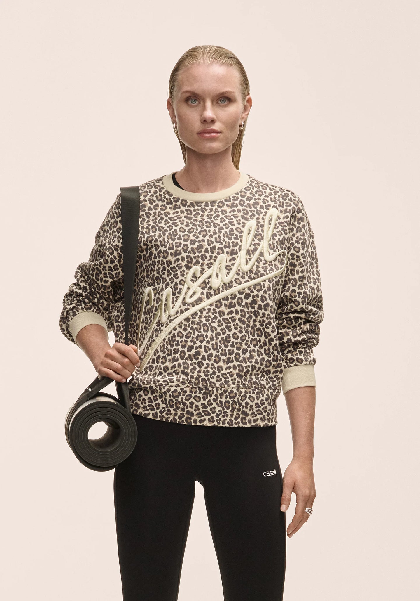Leo Terry Crew Neck - Leo Print