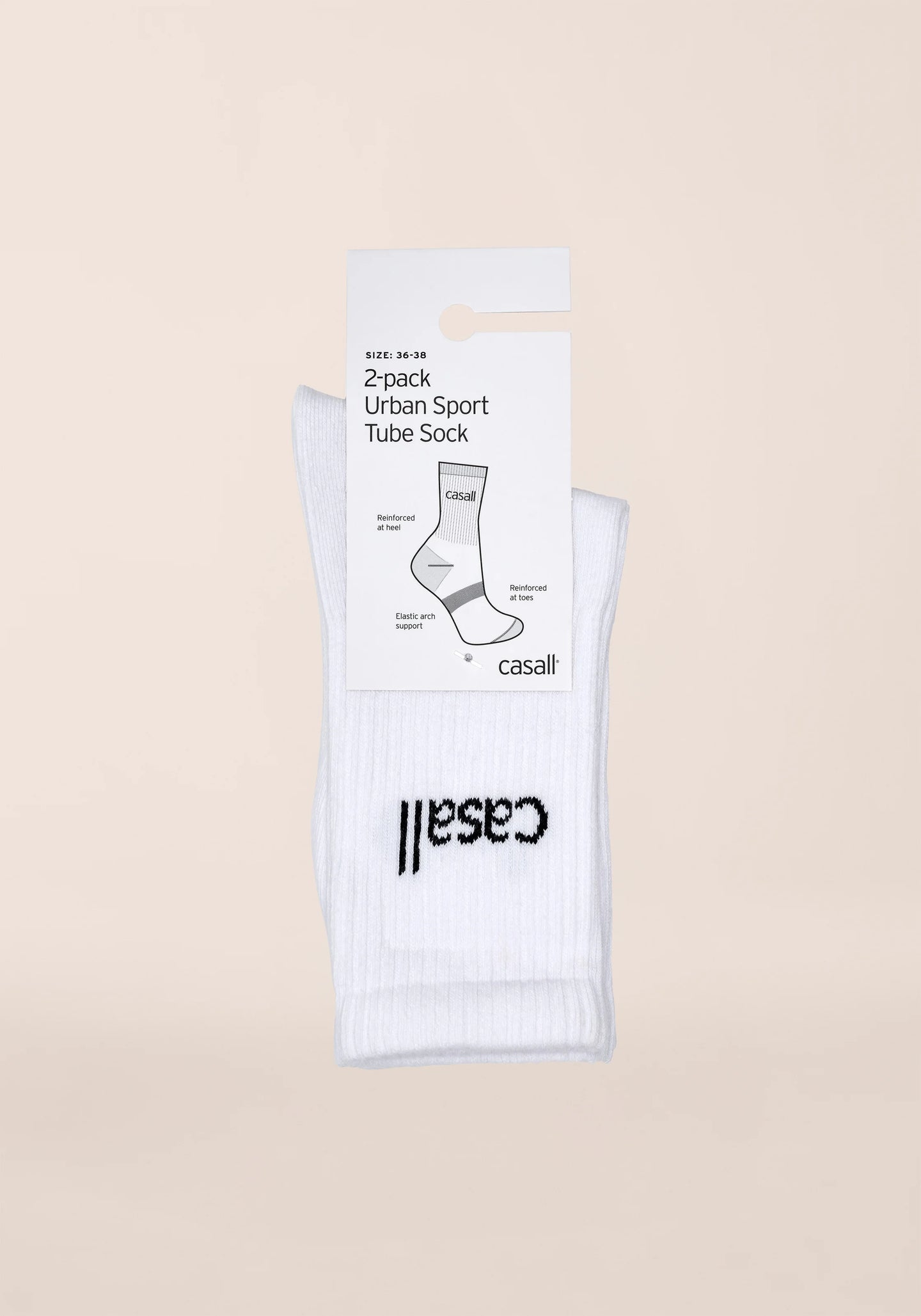 Urban Tube Sock 2-pack - White