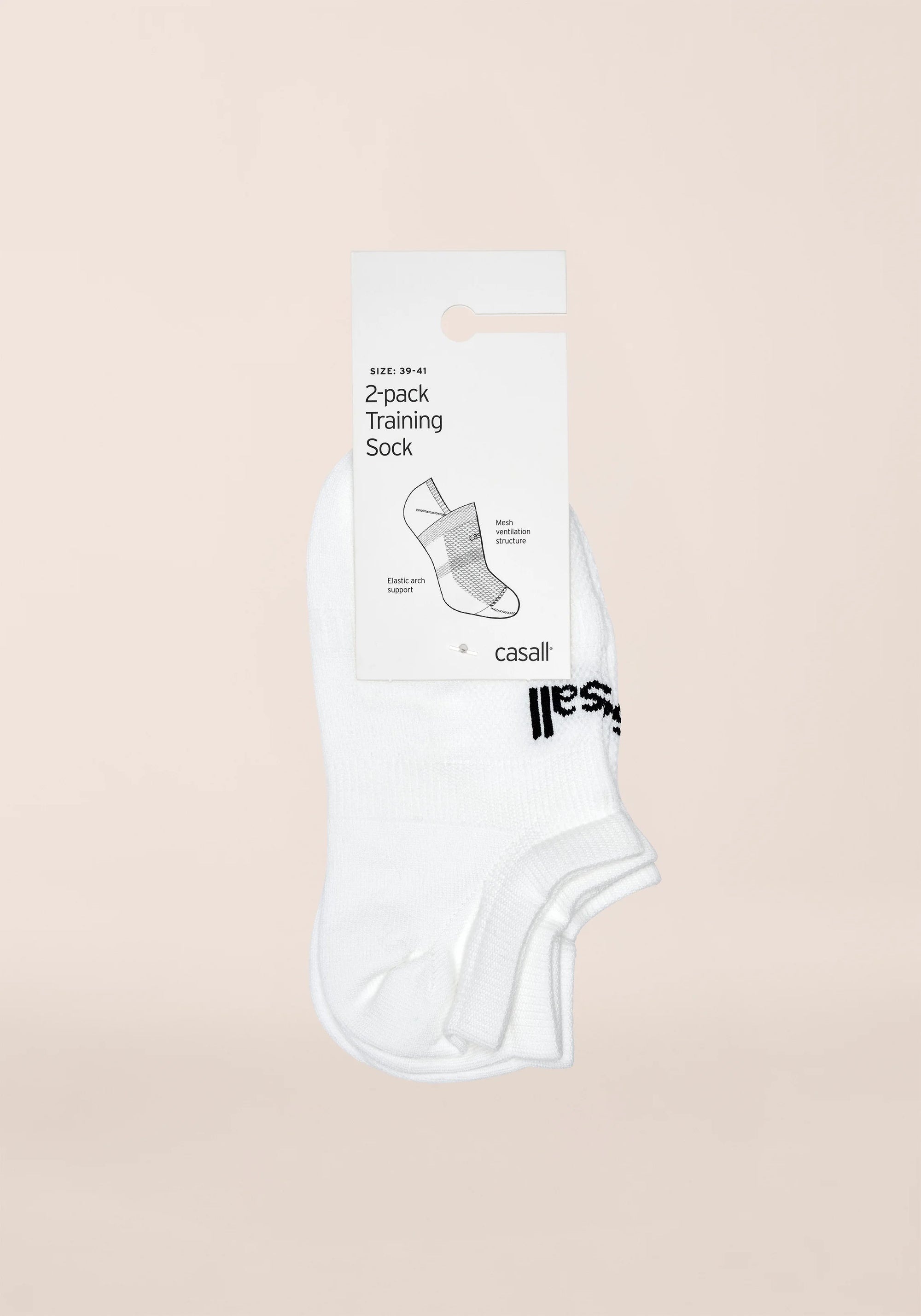 Training Sock 2-pack - White