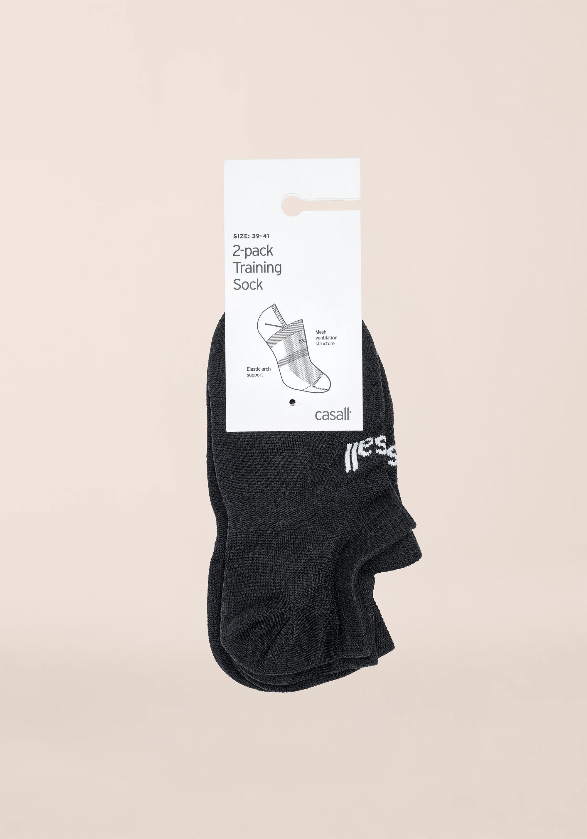 Training Sock 2-pack - Black