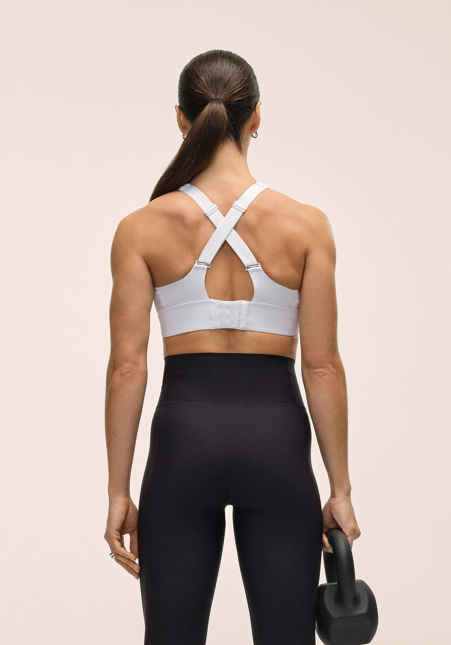 Iconic Adjustable Sports Bra - White