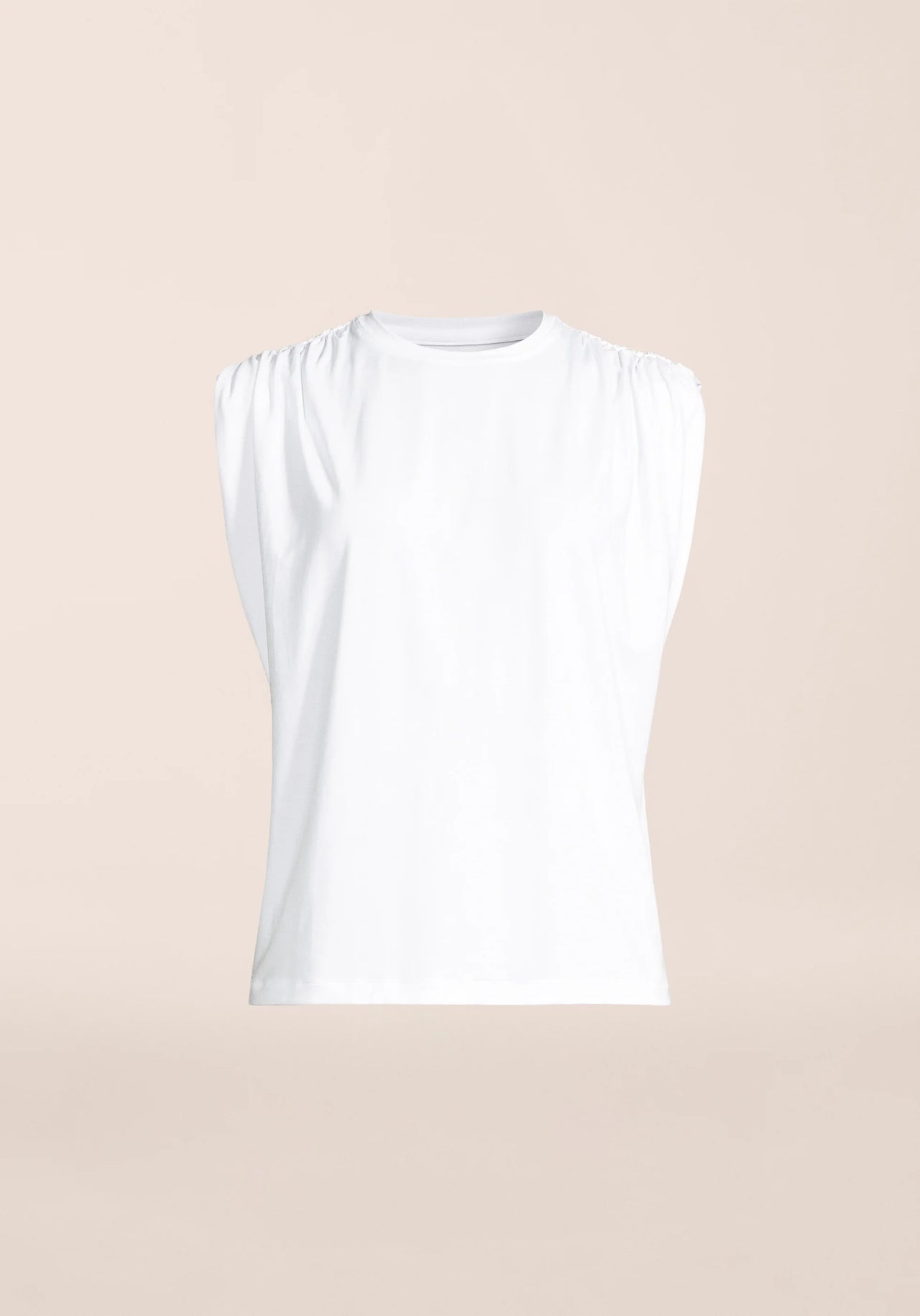 Delight Shoulder Crease Tee - White
