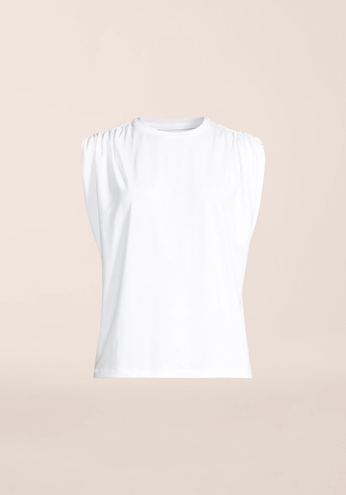 Delight Shoulder Crease Tee - White