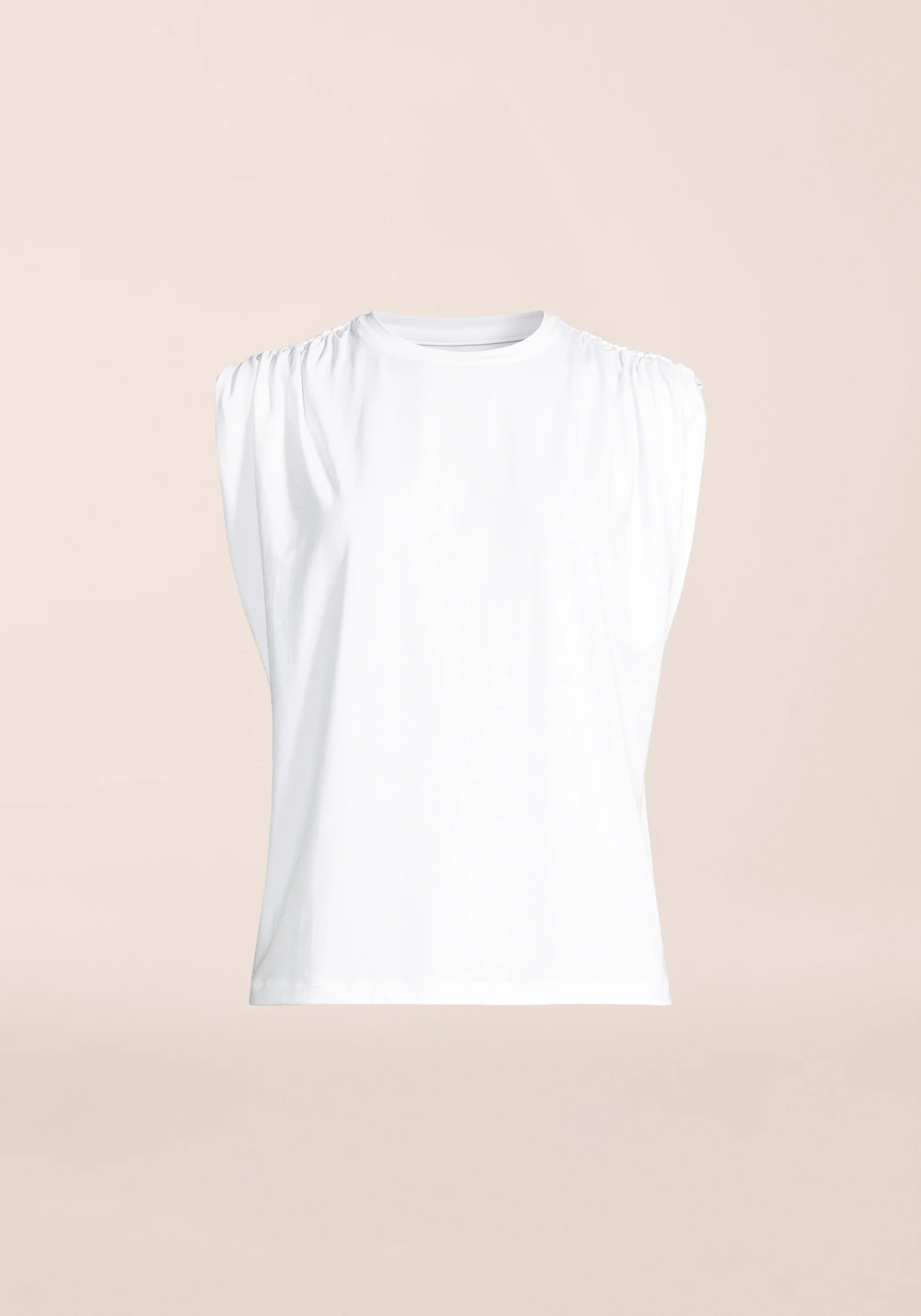 Delight Shoulder Crease Tee - White