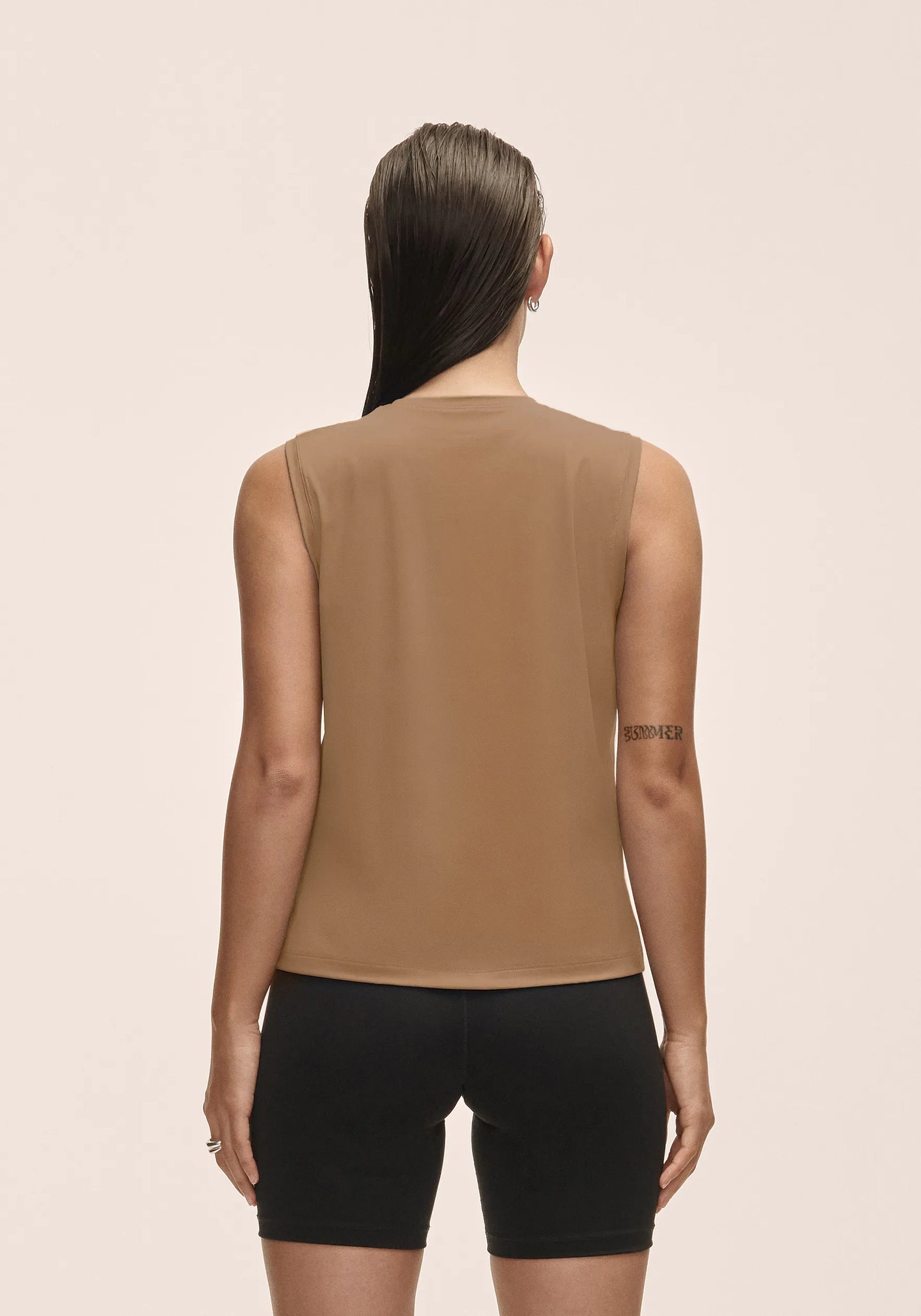 Graphic Tank - Light Khaki