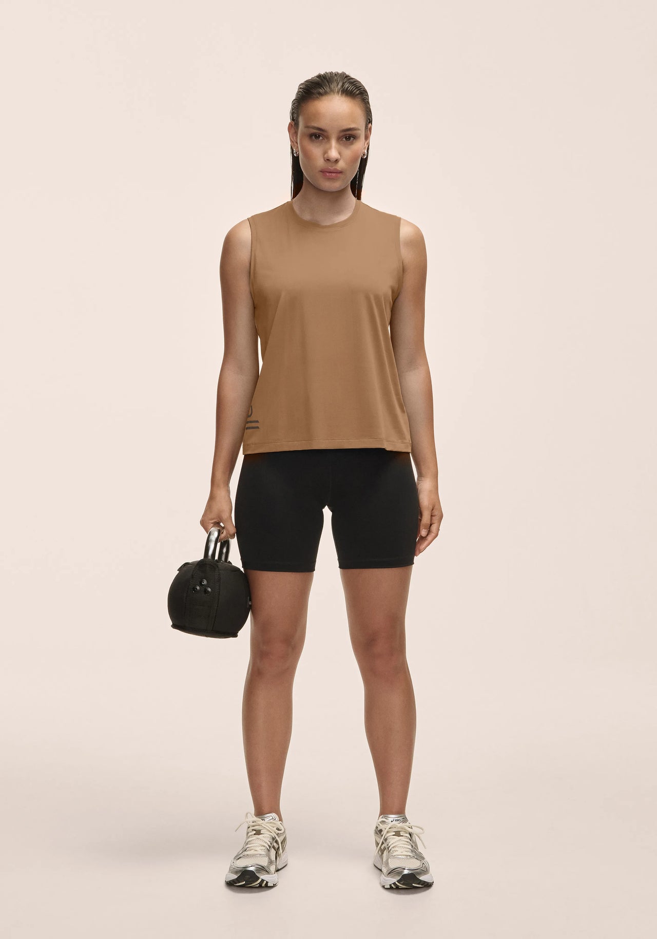 Graphic Tank - Light Khaki