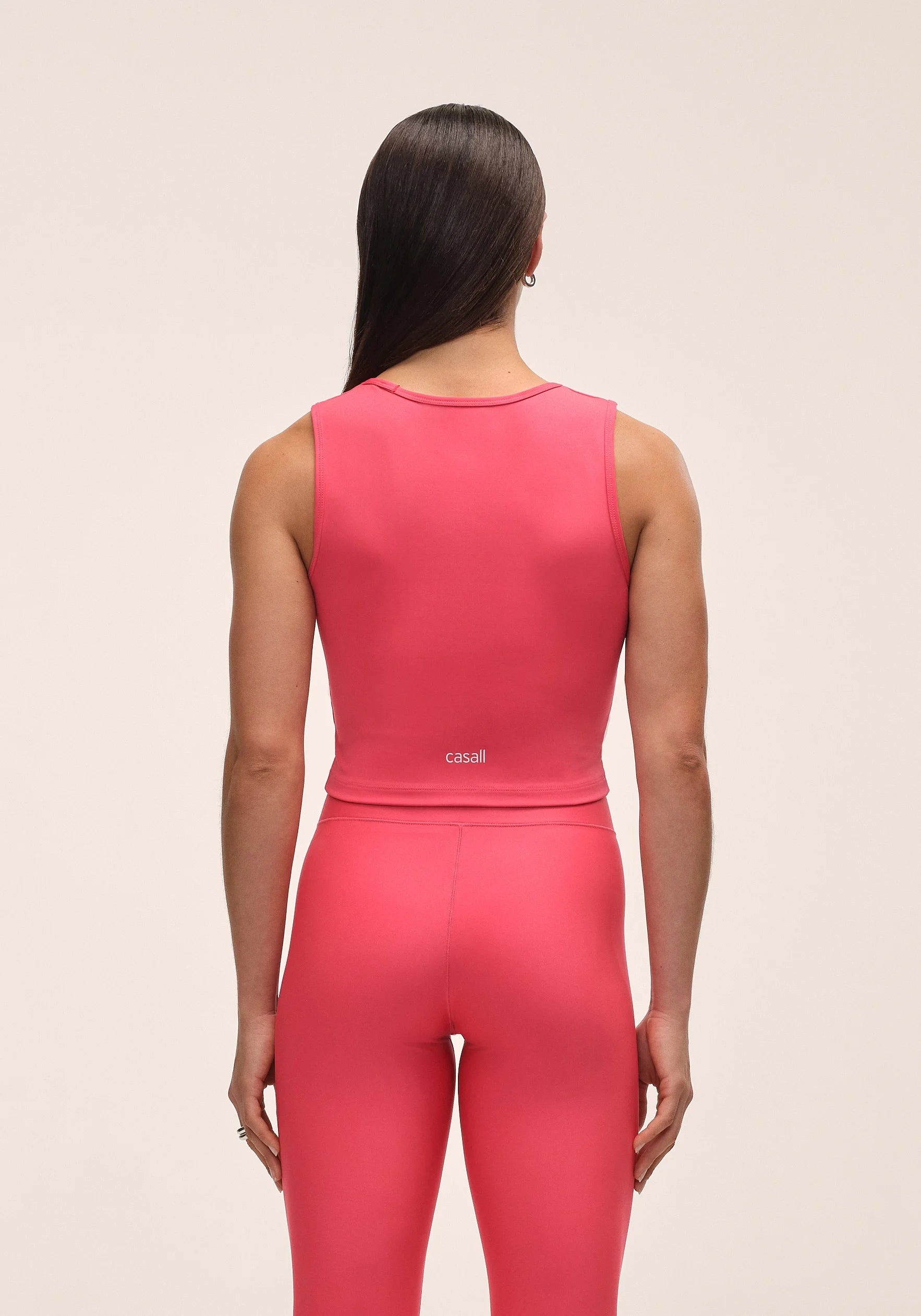 Edge Crop Top - Ruby Blush