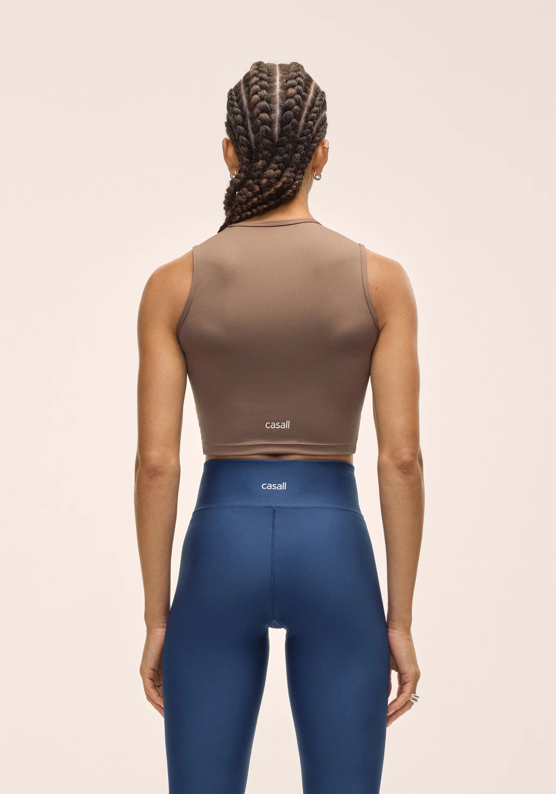 Edge Crop Top - Khaki