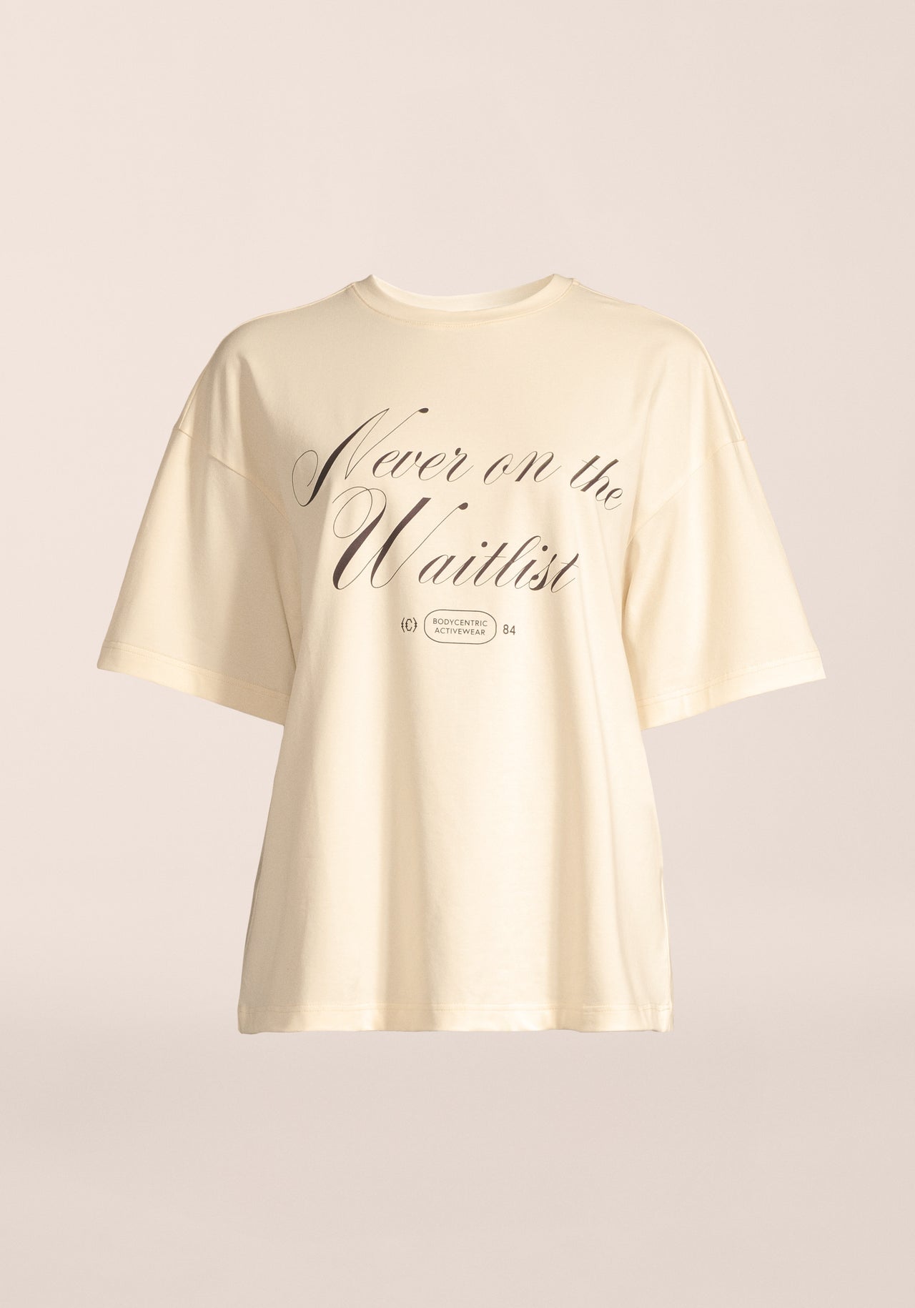 Oversized Cotton Tee  - Cream