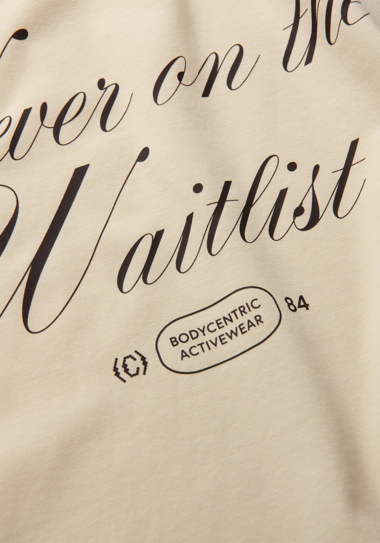 Oversized Cotton Tee  - Cream