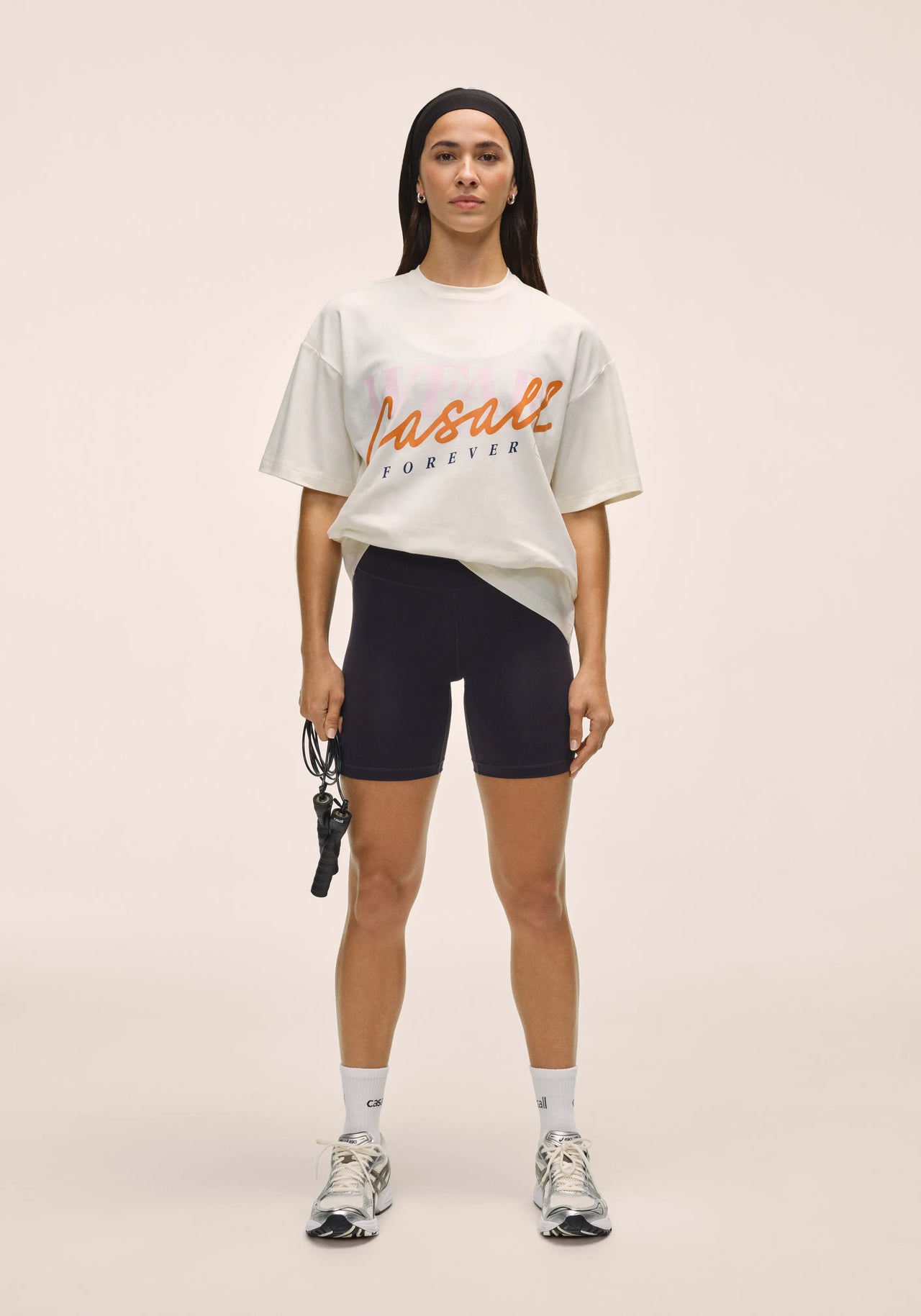 Oversized Cotton Tee  - Off White