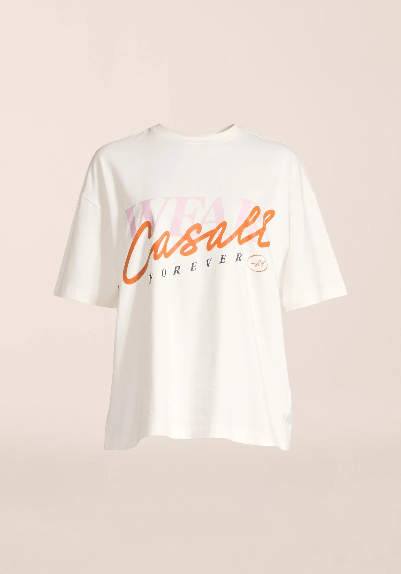 Oversized Cotton Tee  - Off White