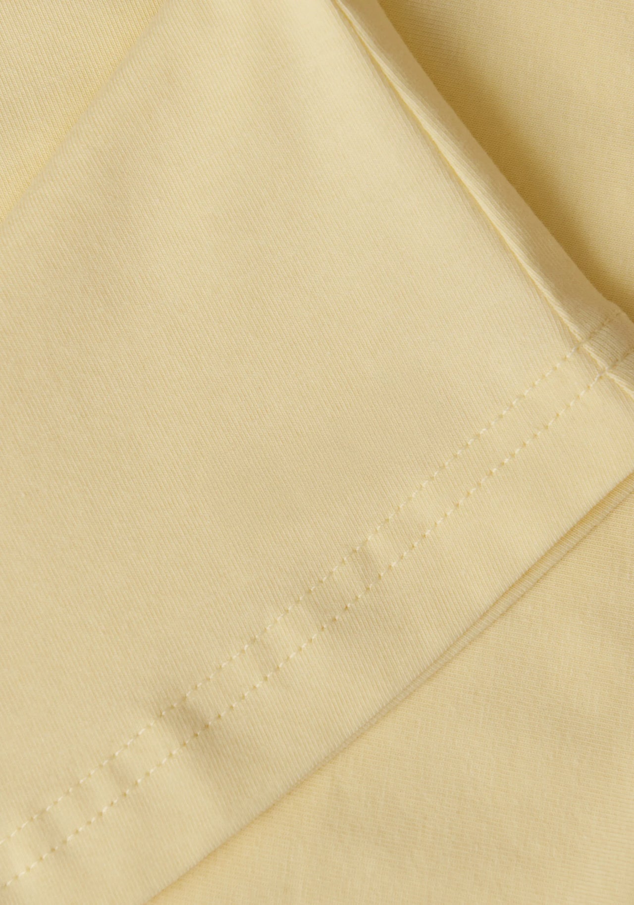 Cotton Blend Slim Tee - Yellow Steam