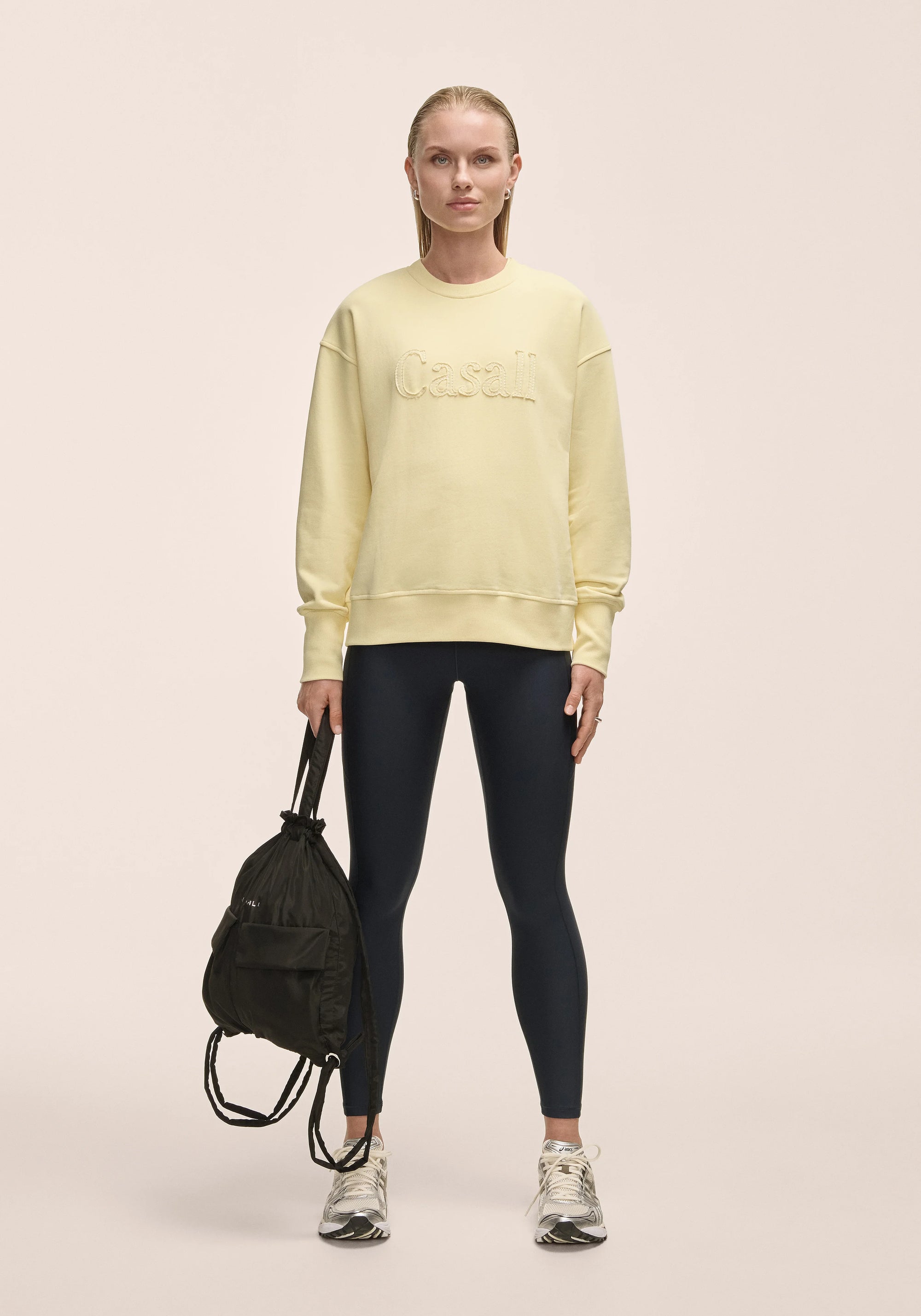 Terry Spring Graphic Crew - Yellow Steam