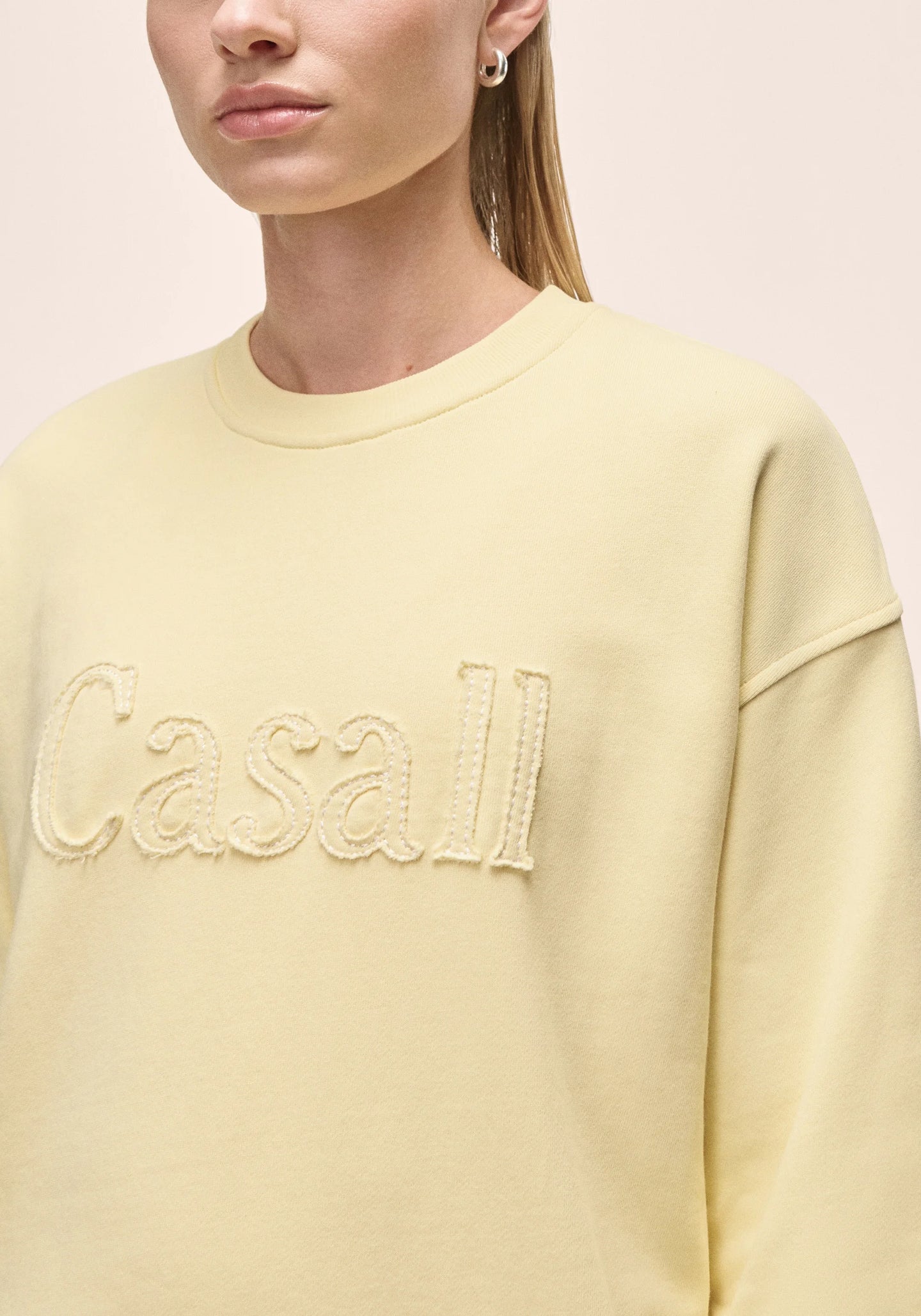 Terry Spring Graphic Crew - Yellow Steam
