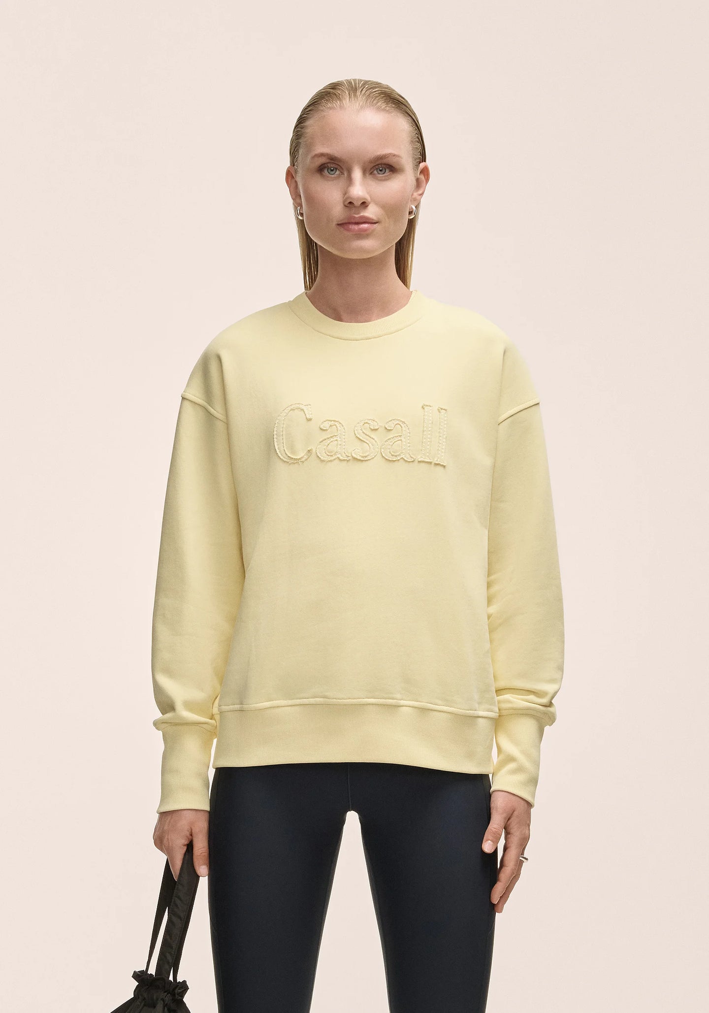 Terry Spring Graphic Crew - Yellow Steam

