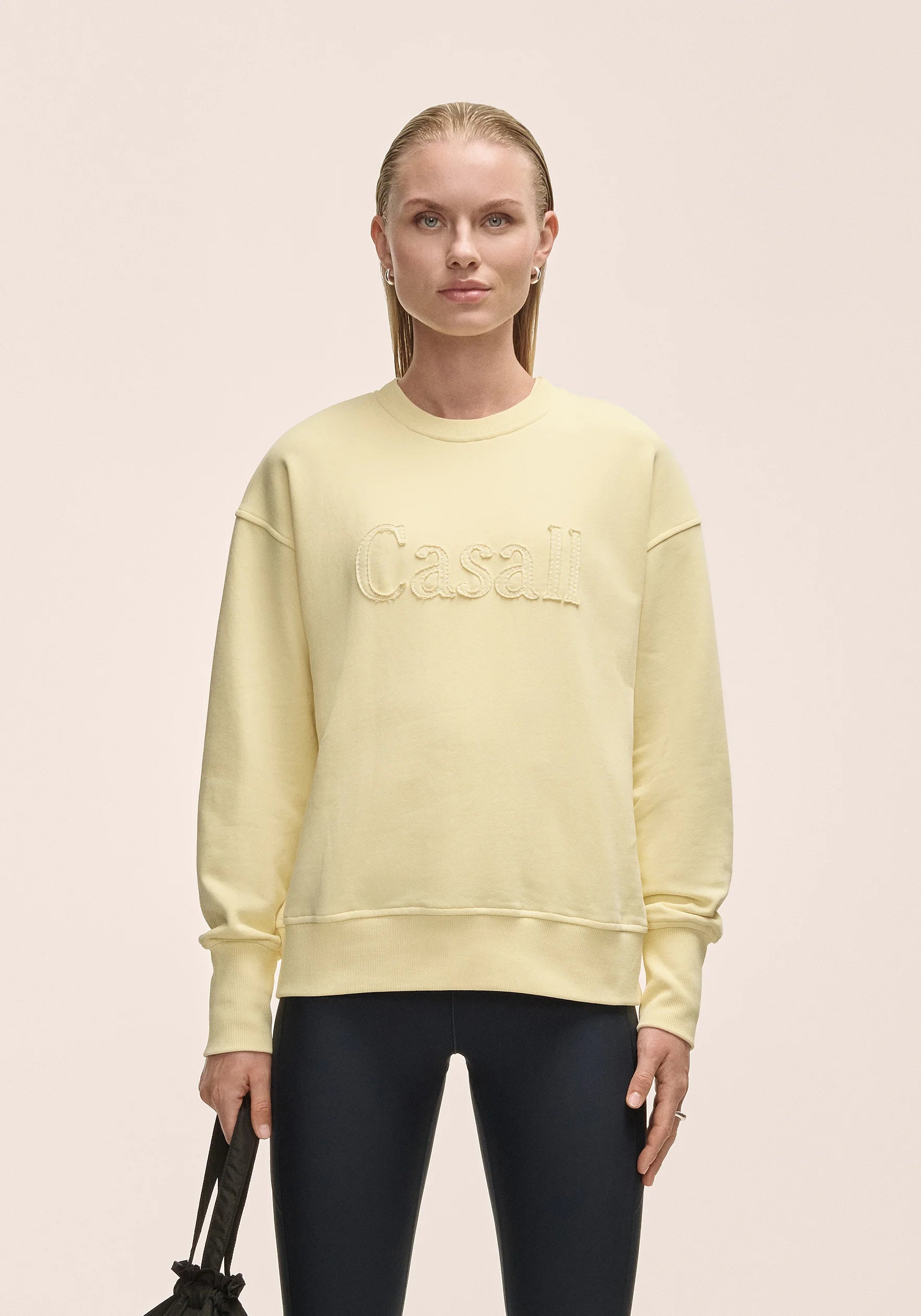 Terry Spring Graphic Crew - Yellow Steam

