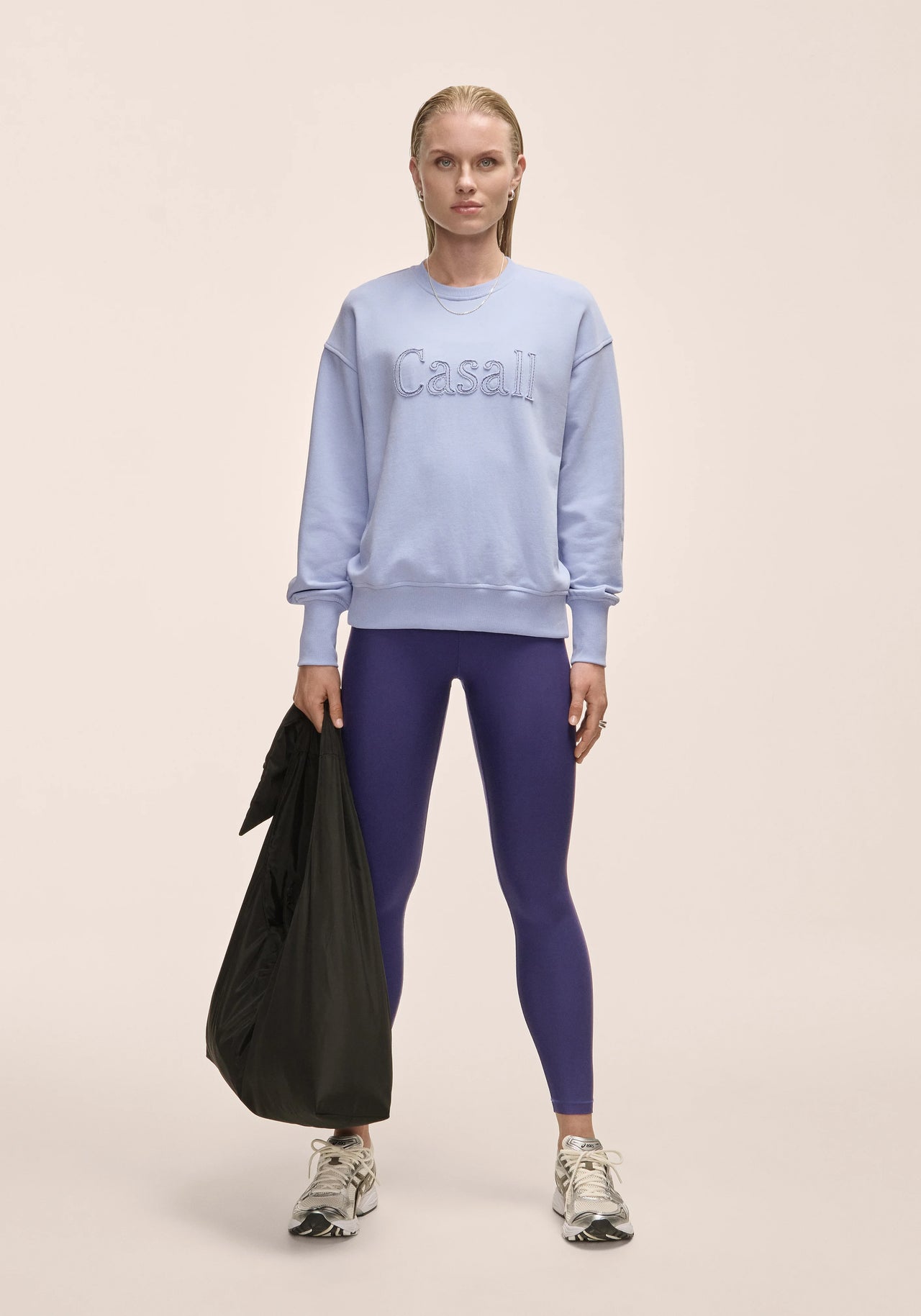 Terry Spring Graphic Crew - Blueberry Mist