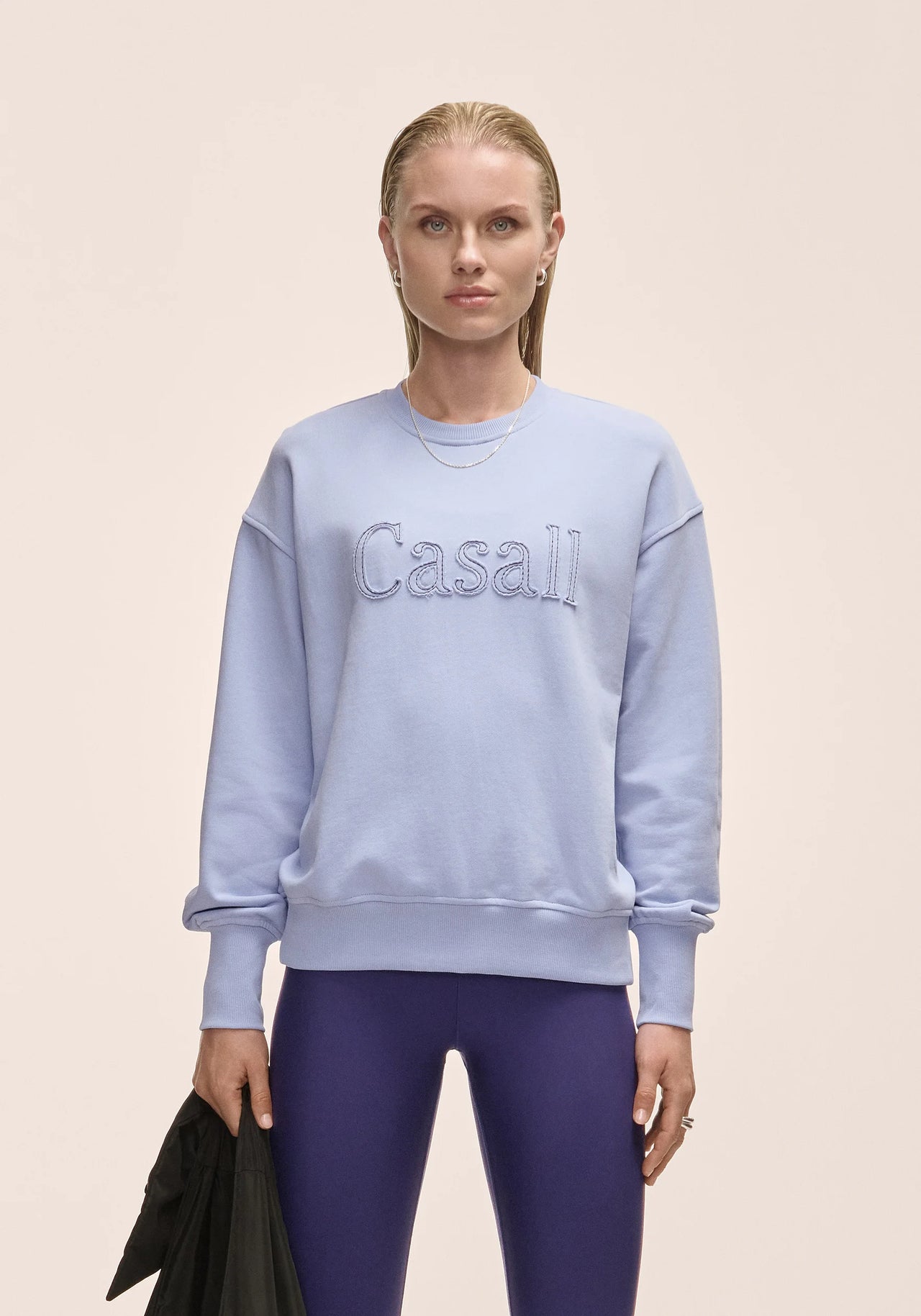 Terry Spring Graphic Crew Blueberry Mist
