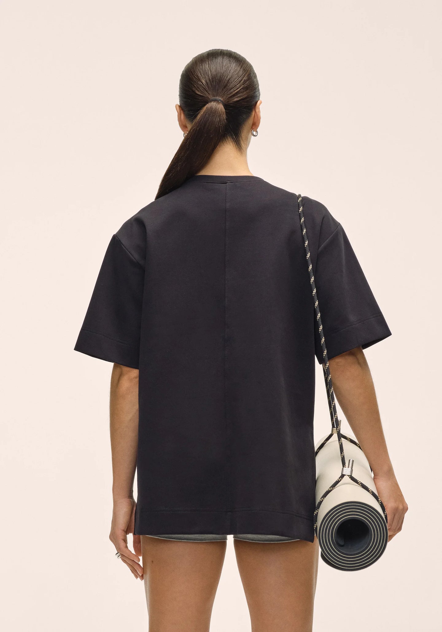 Aria Oversize Tee - Black