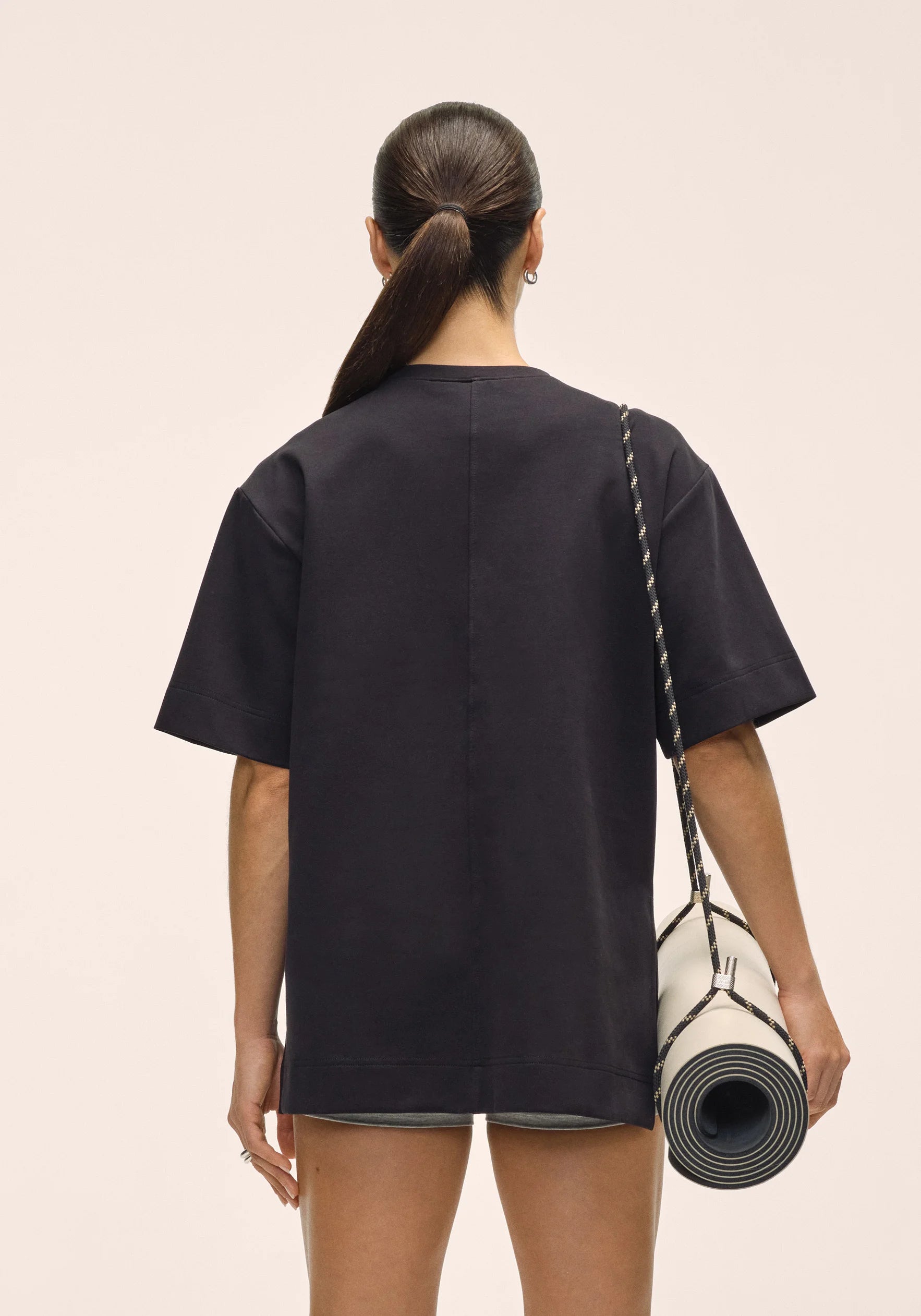 Aria Oversize Tee - Black