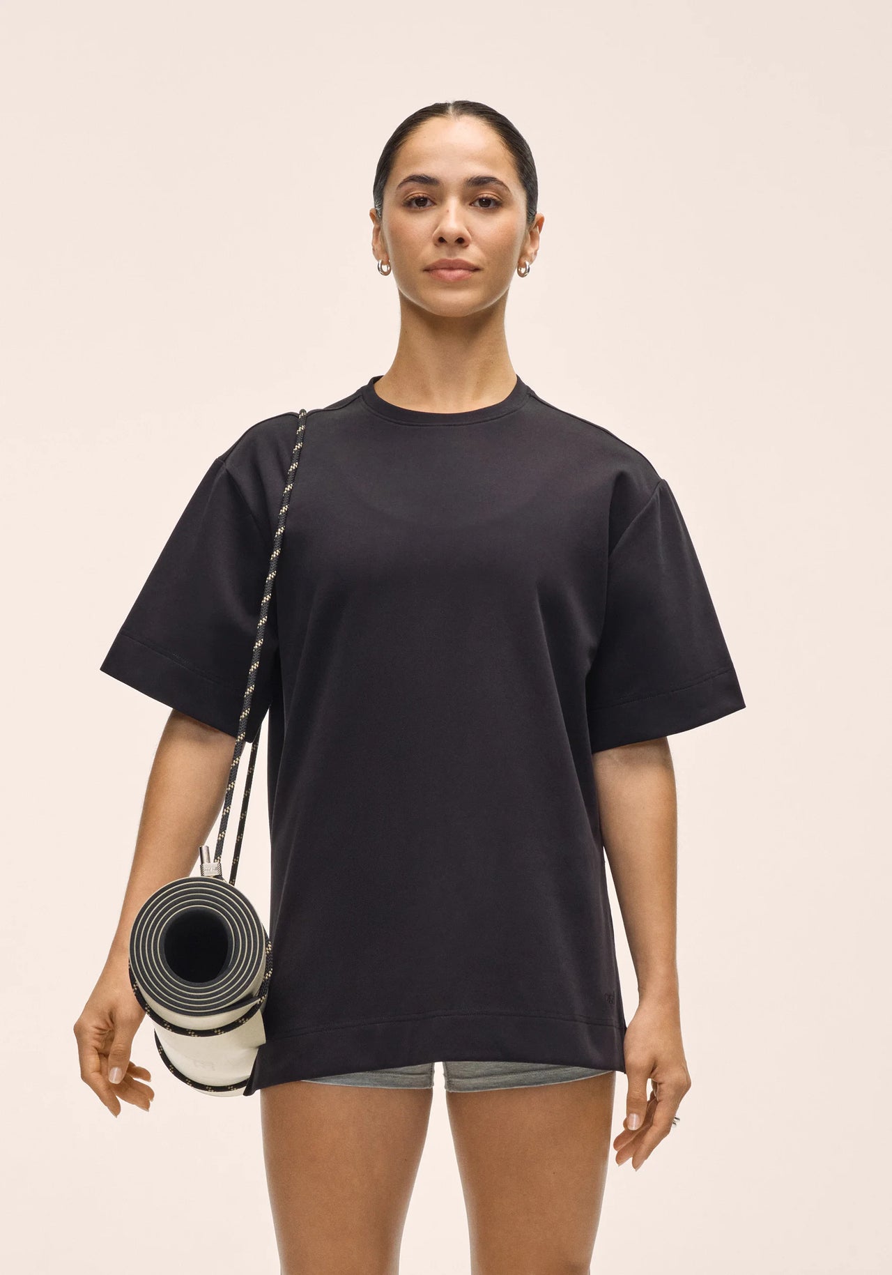 Aria Oversize Tee Black